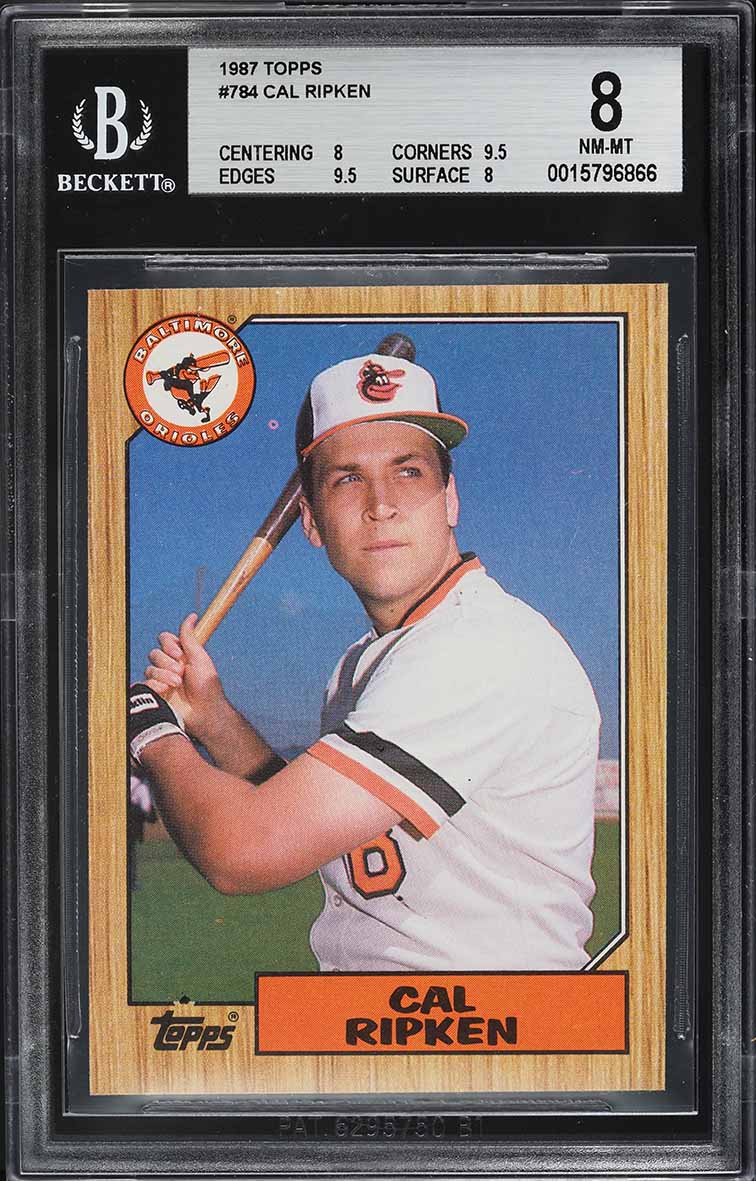 1987 Topps Cal Ripken #784 BGS 8 NM-MT