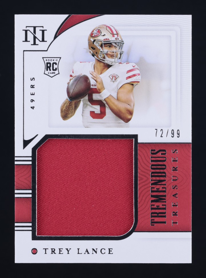 2021 National Treasures Tremendous Trey Lance RC PATCH /99 #TTR-TRL MBA AUTH
