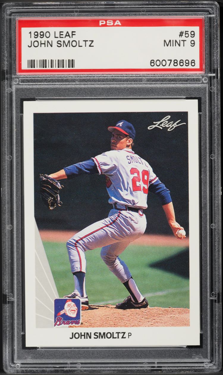 1990 Leaf John Smoltz #59 PSA 9 MINT