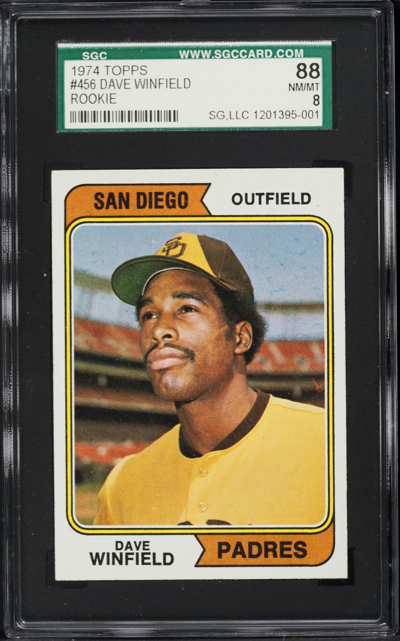 1974 Topps Dave Winfield ROOKIE #456 SGC 8 NM-MT