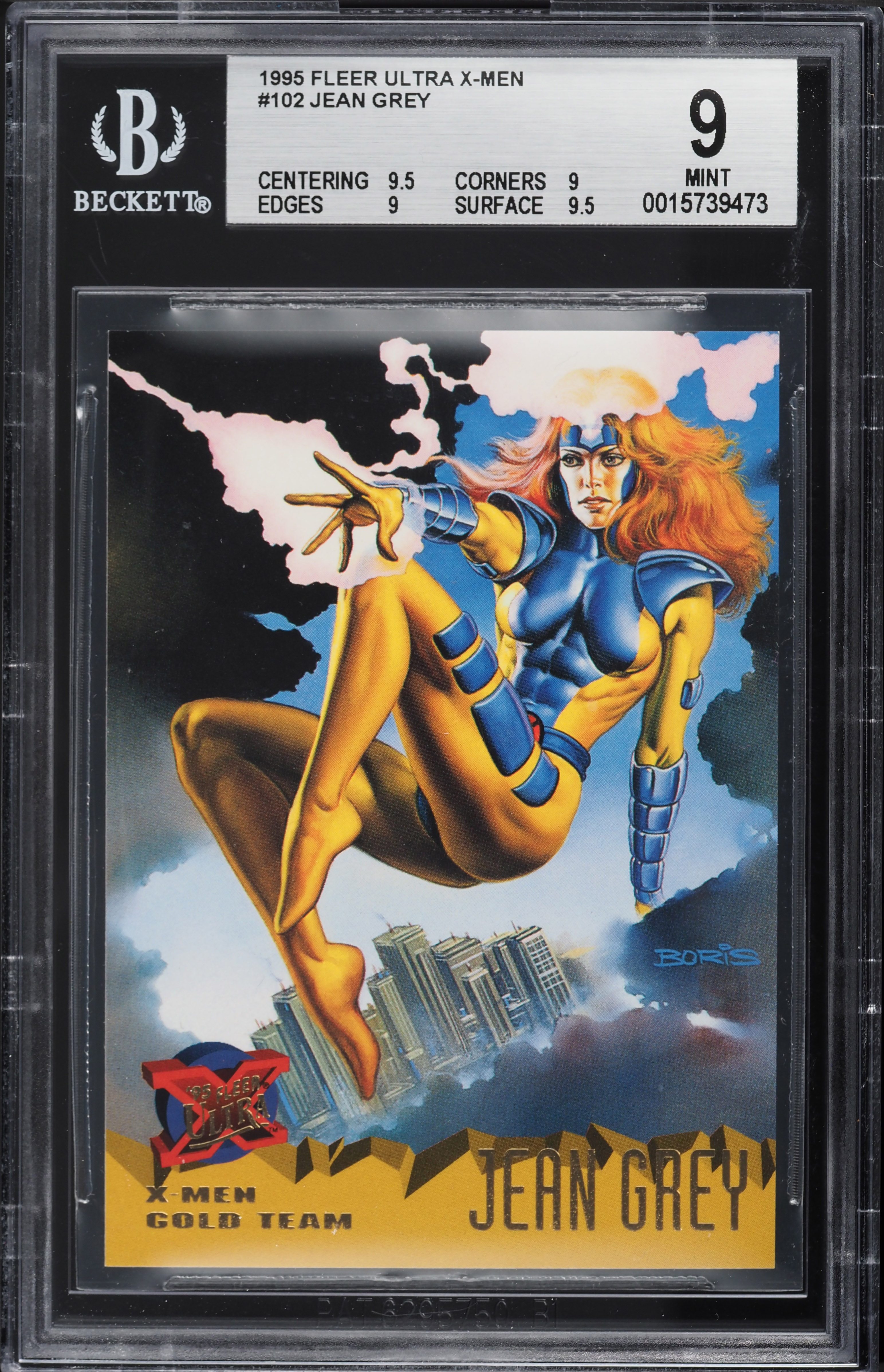 1995 Fleer Ultra X-Men Jean Grey #102 BGS 9 MINT on Fanatics Collect