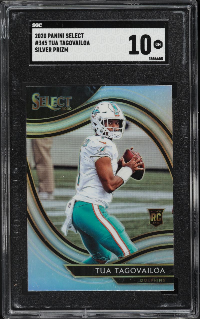 2020 Select Field Level Silver Prizm Tua Tagovailoa ROOKIE #345 SGC 10 GEM MINT