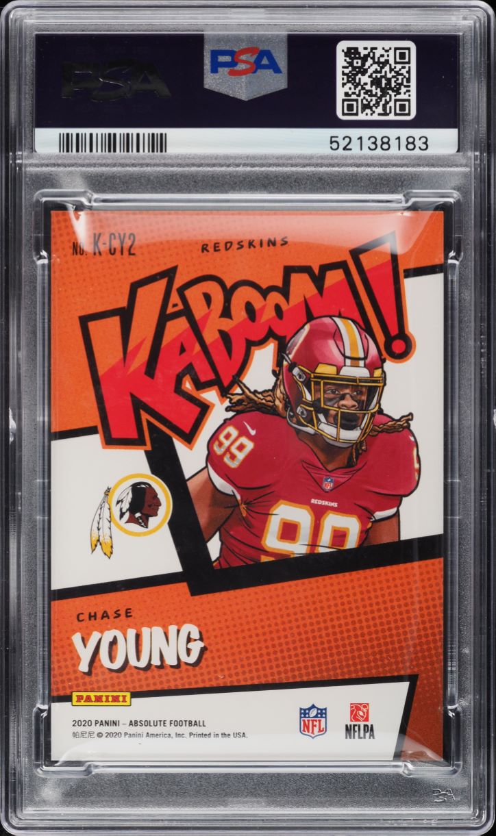 2020 Absolute Kaboom! Chase Young ROOKIE #K-CY2 PSA 9 MINT