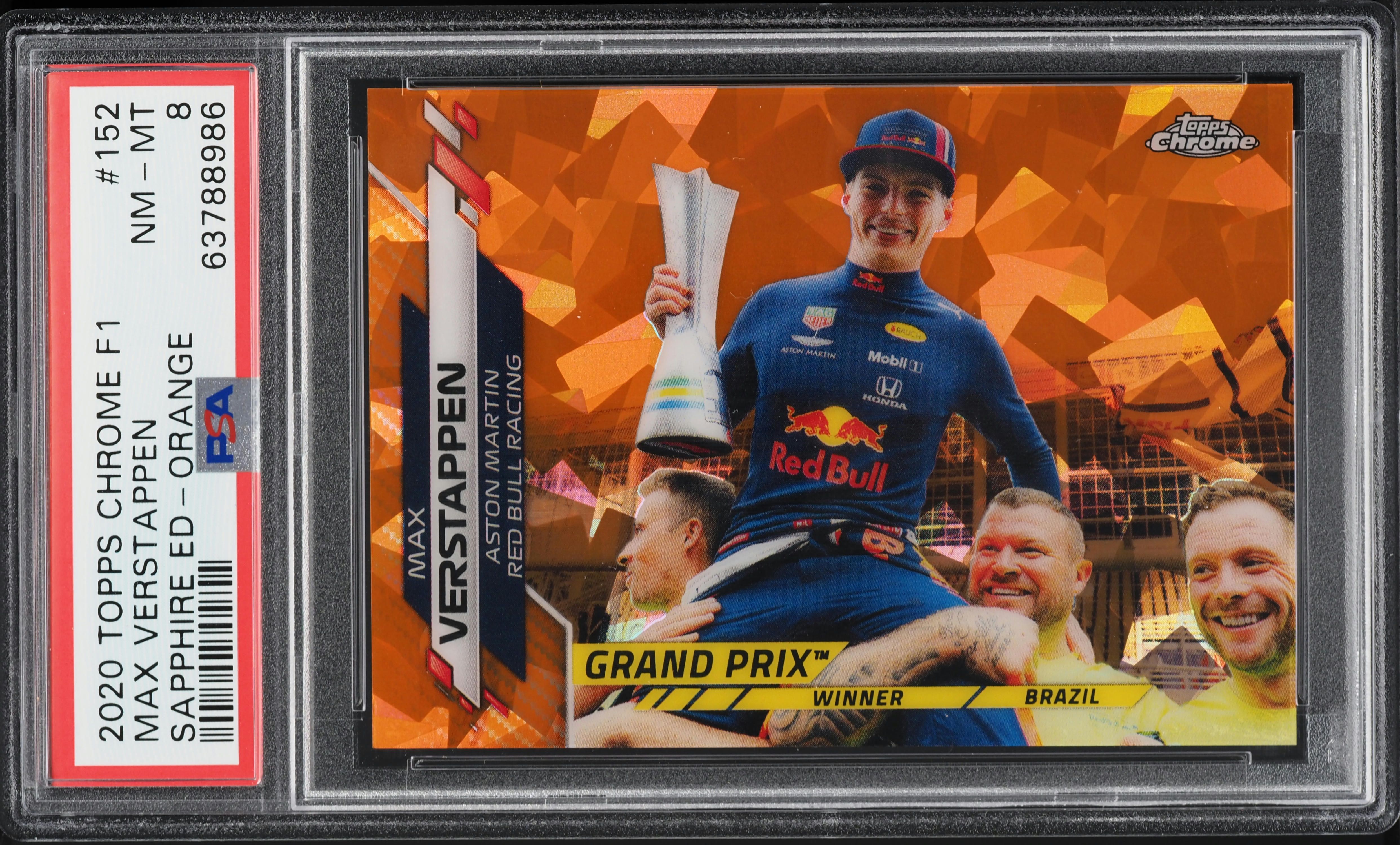 2020 Topps Chrome Formula 1 Sapphire Edition Orange Max Verstappen