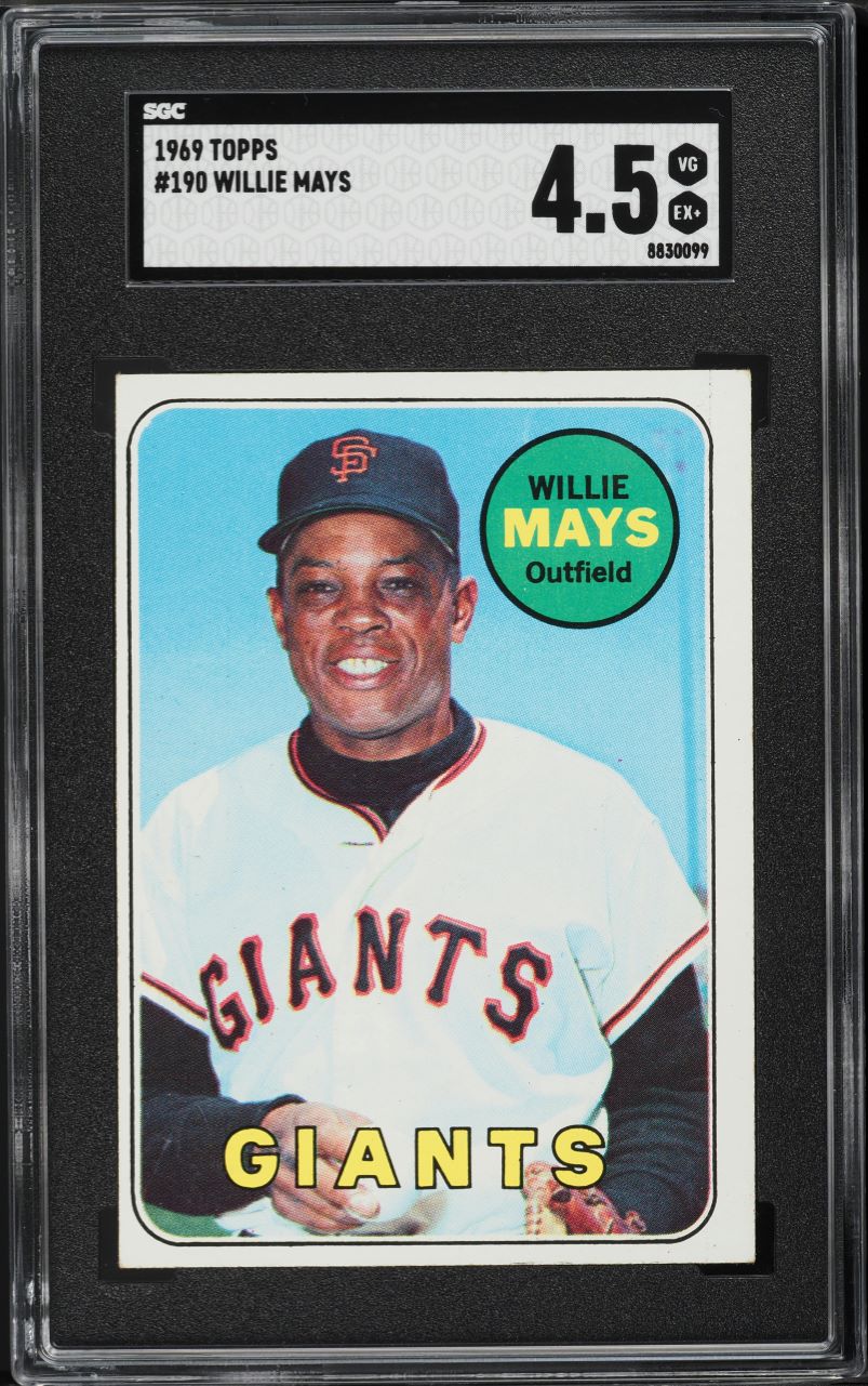 1969 Topps Willie Mays #190 SGC 4.5 VGEX+