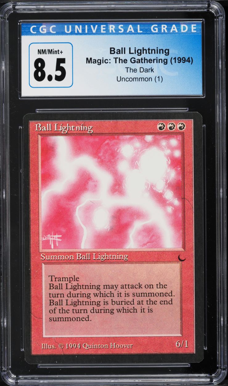 1994 Magic The Gathering MTG The Dark Ball Lightning CGC 8.5 NM-MT+