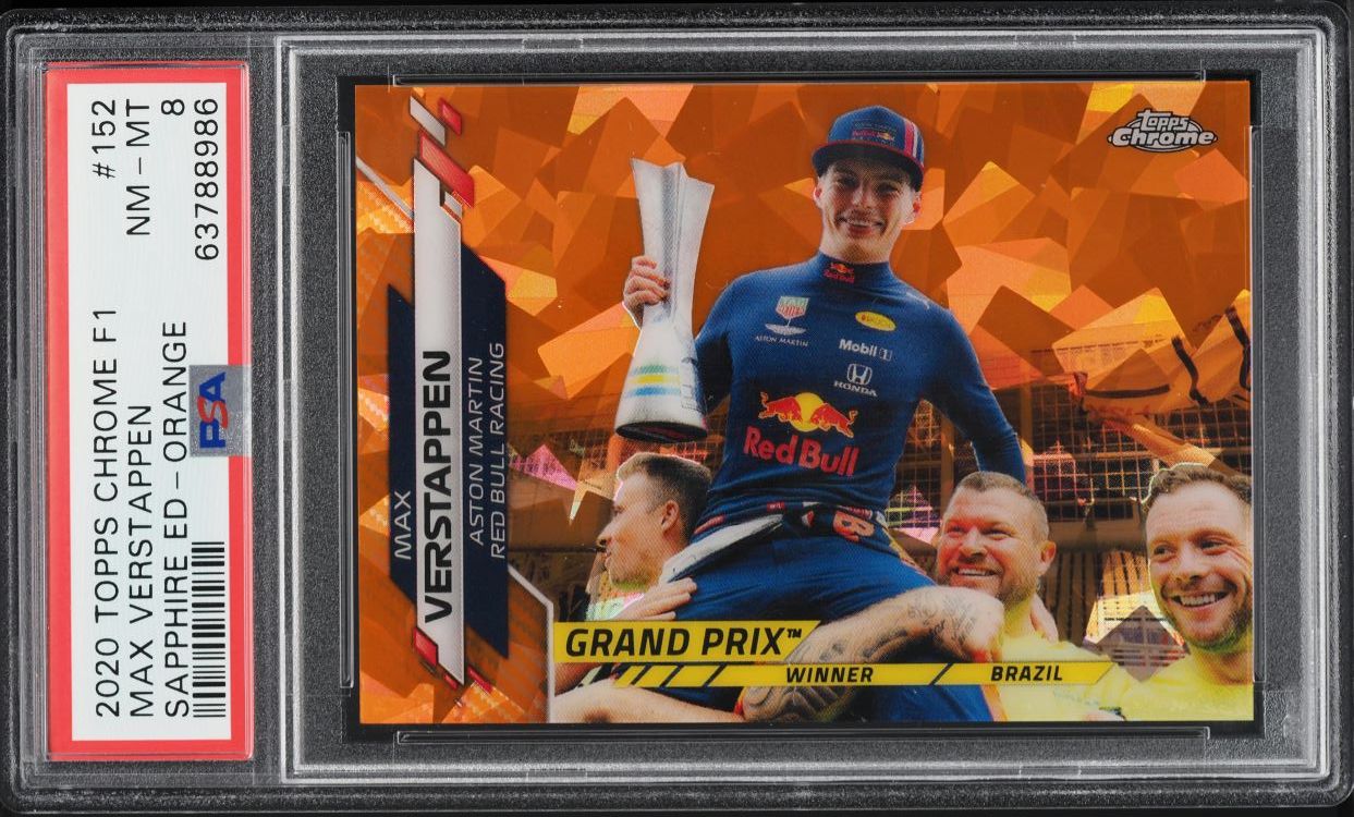 2020 Topps Chrome Formula 1 Sapphire Edition Orange Max Verstappen