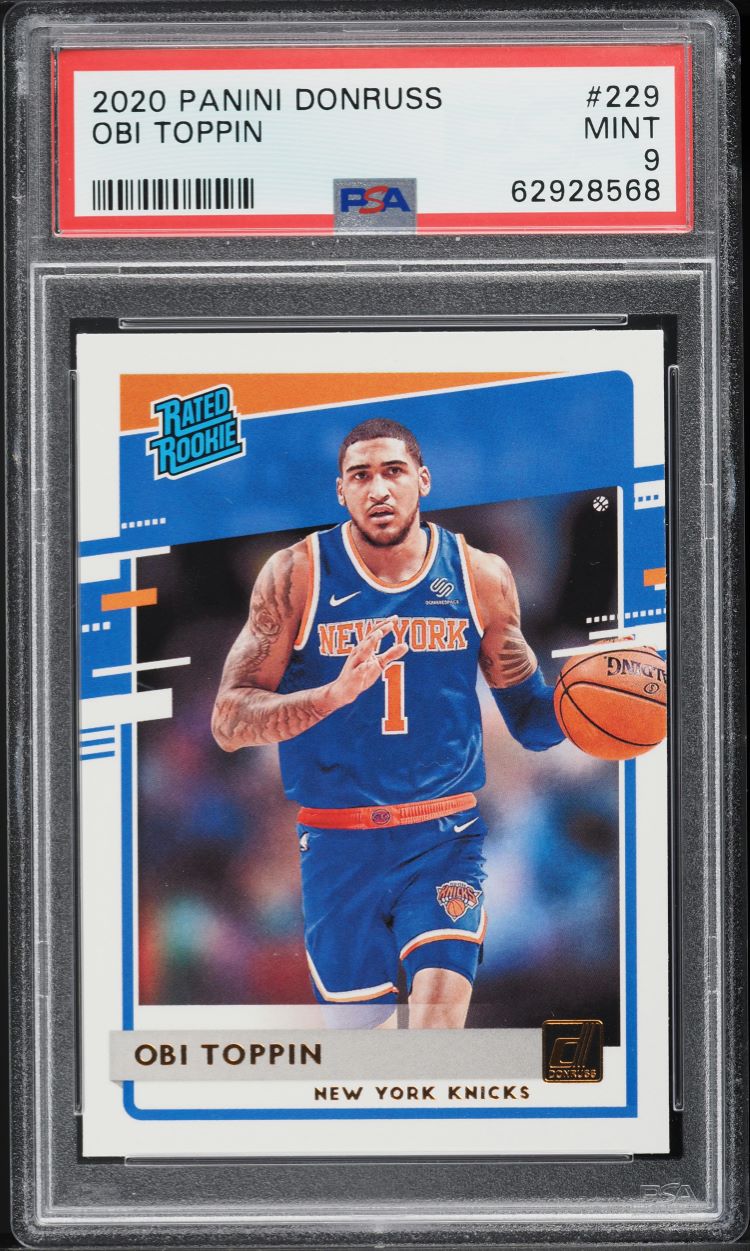 2020 Donruss Basketball Obi Toppin ROOKIE #229 PSA 9 MINT