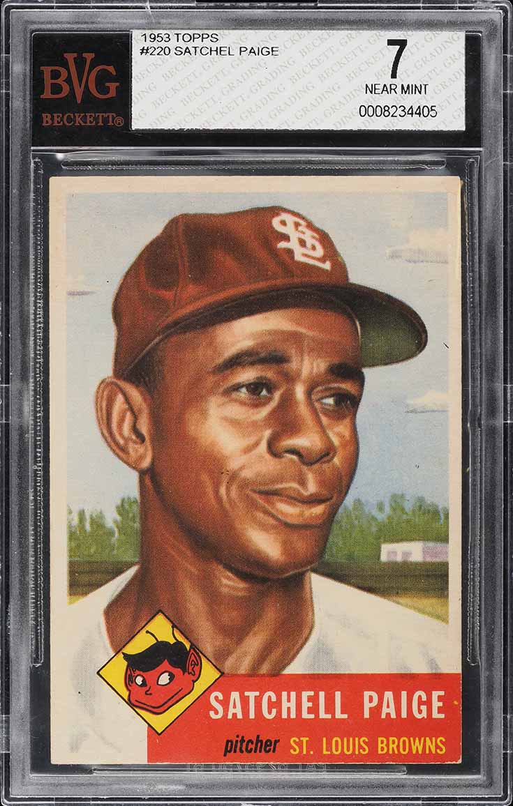 1953 Topps Satchel Paige #220 BVG 7 NRMT