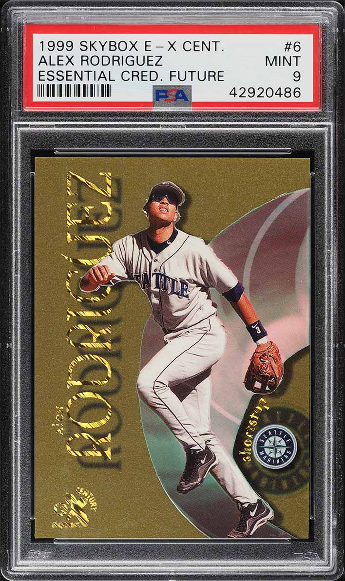 1999 Skybox E-X Century Essential Cred. Future Alex Rodriguez /115 #6 PSA 9 MINT