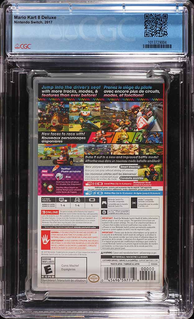 Mario Kart 8 Deluxe [NFR] (Nintendo Switch) CGC 9.9 A++ Sealed