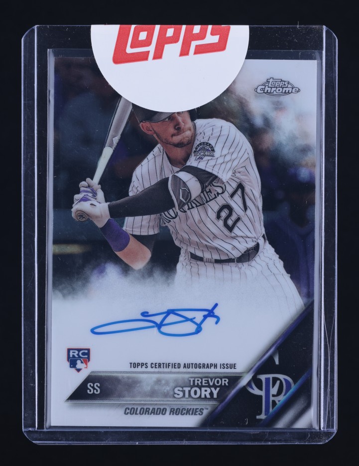 2016 Topps Chrome Trevor Story ROOKIE AUTO #RA-TS MBA AUTH