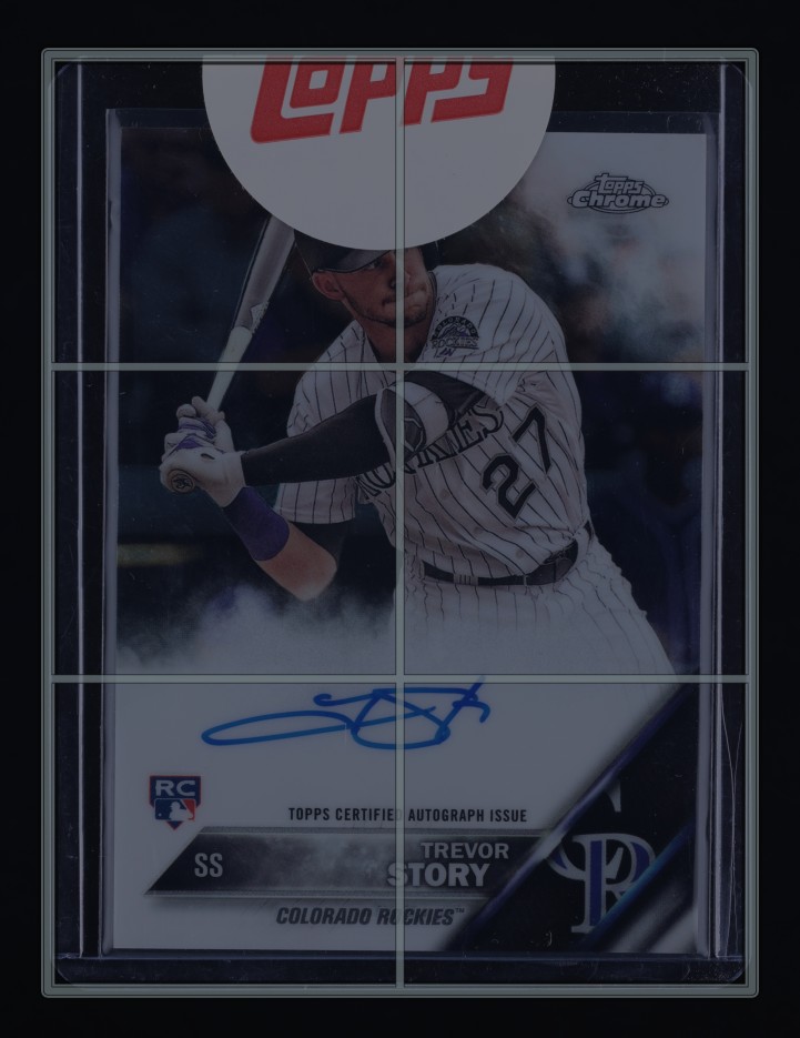 2016 Topps Chrome Trevor Story ROOKIE AUTO #RA-TS MBA AUTH