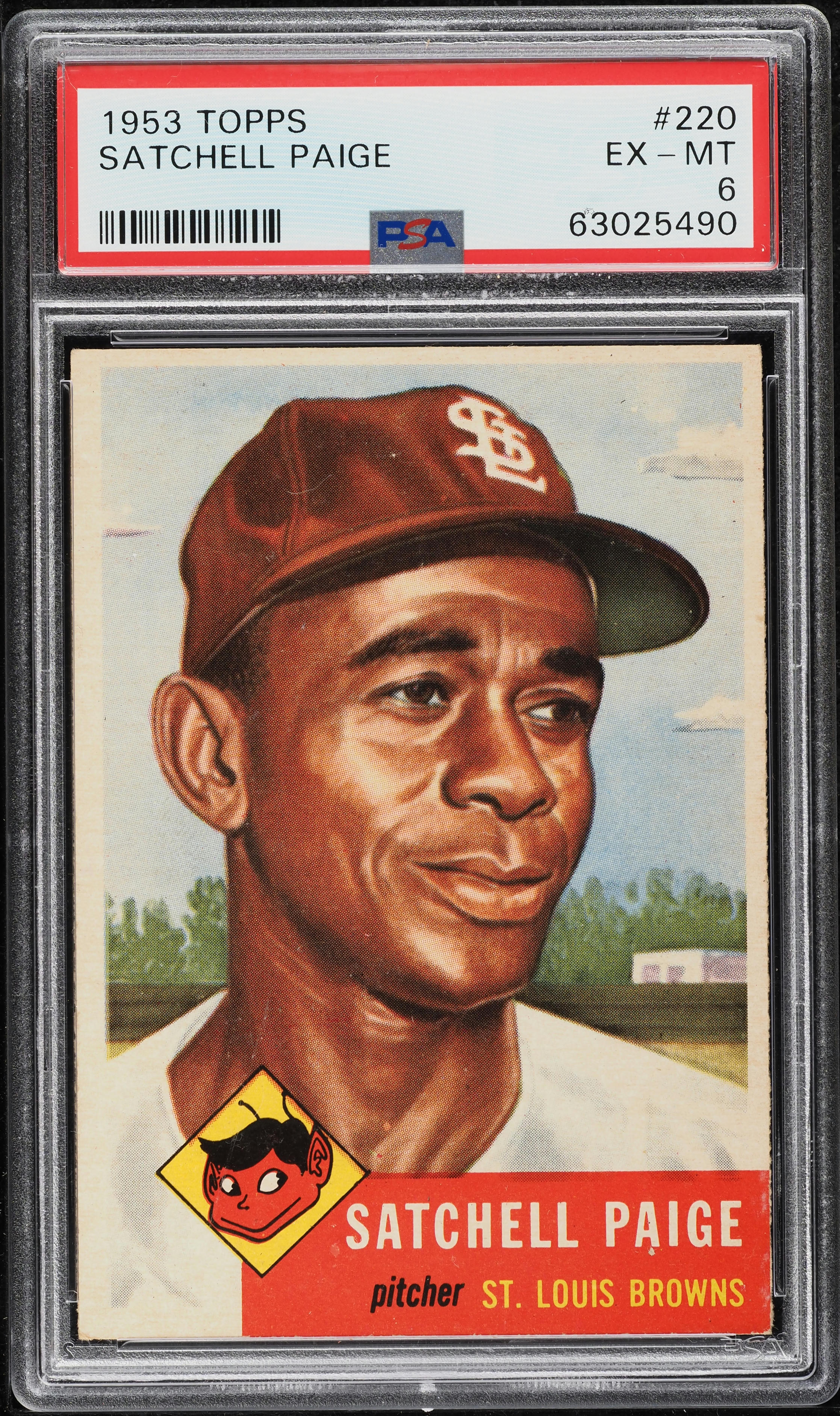 1953 Topps Satchell Paige #220 PSA 6 EXMT
