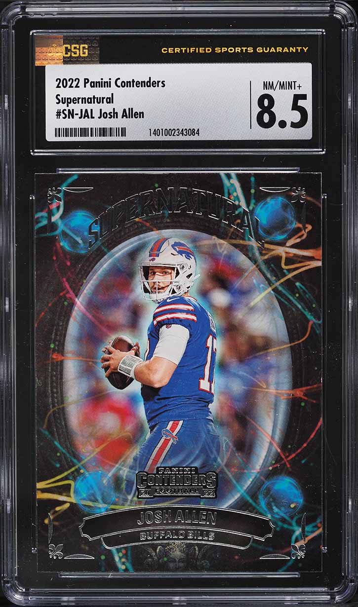 2022 Panini Contenders Supernatural Josh Allen #SN-JAL CSG 8.5 NM-MT+
