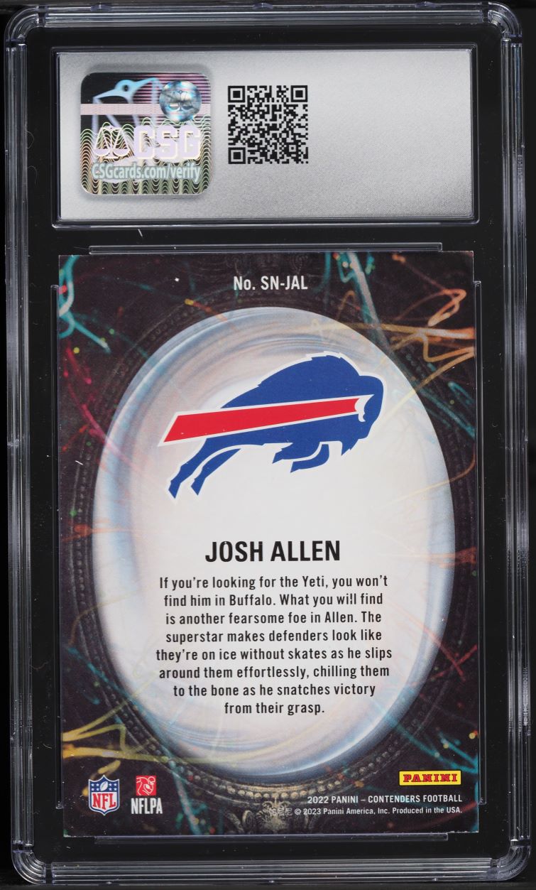 2022 Panini Contenders Supernatural Josh Allen #SN-JAL CSG 8.5 NM-MT+