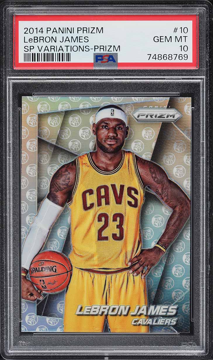 2014 Panini Prizm SP Variations Silver LeBron James #10 PSA 10 GEM MINT
