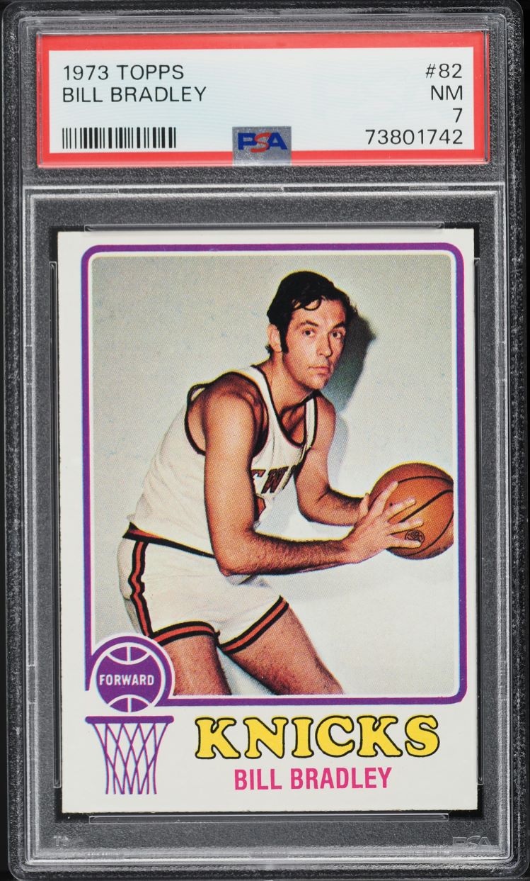 1973 Topps Basketball Bill Bradley #82 PSA 7 NRMT
