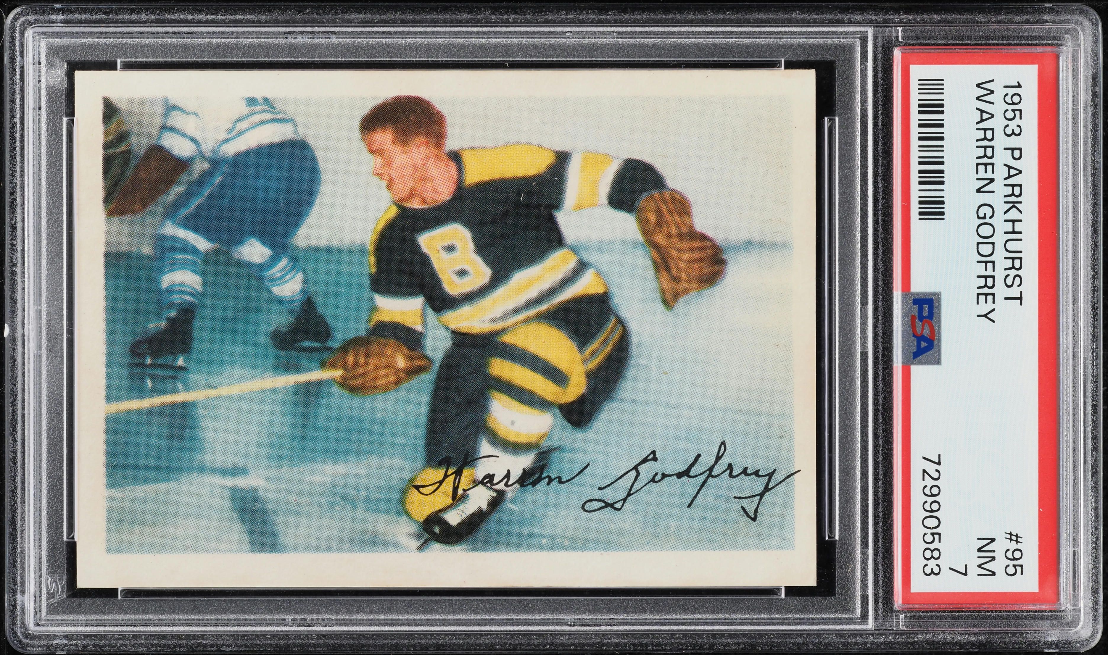 1953 Parkhurst Warren Godfrey #95 PSA 7 NRMT