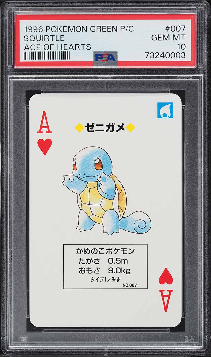 1996 Pokemon Japanese Green Poker Set Nintendo Playing Card