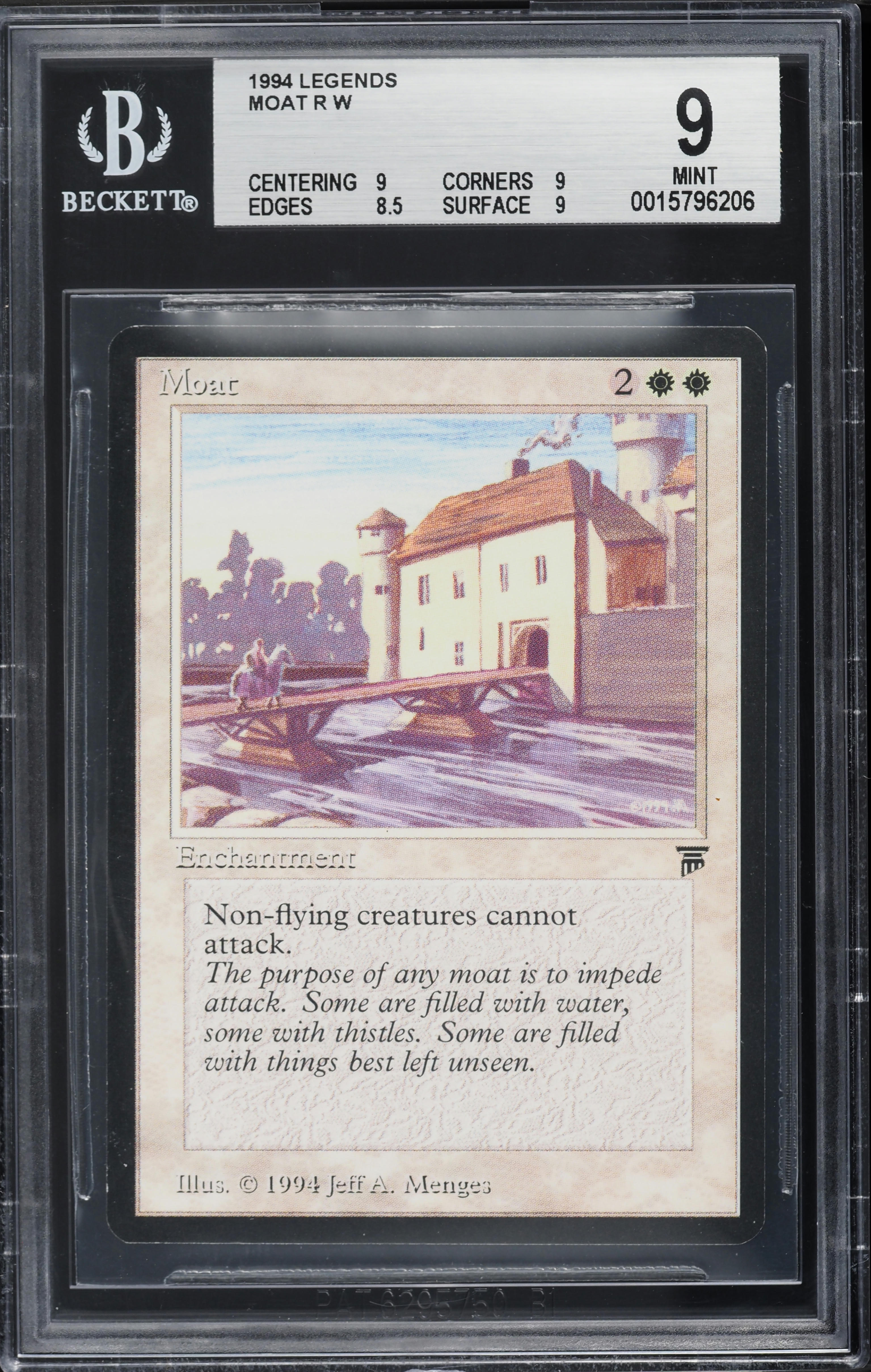 1994 Magic The Gathering MTG Legends Moat BGS 9 MINT on Fanatics