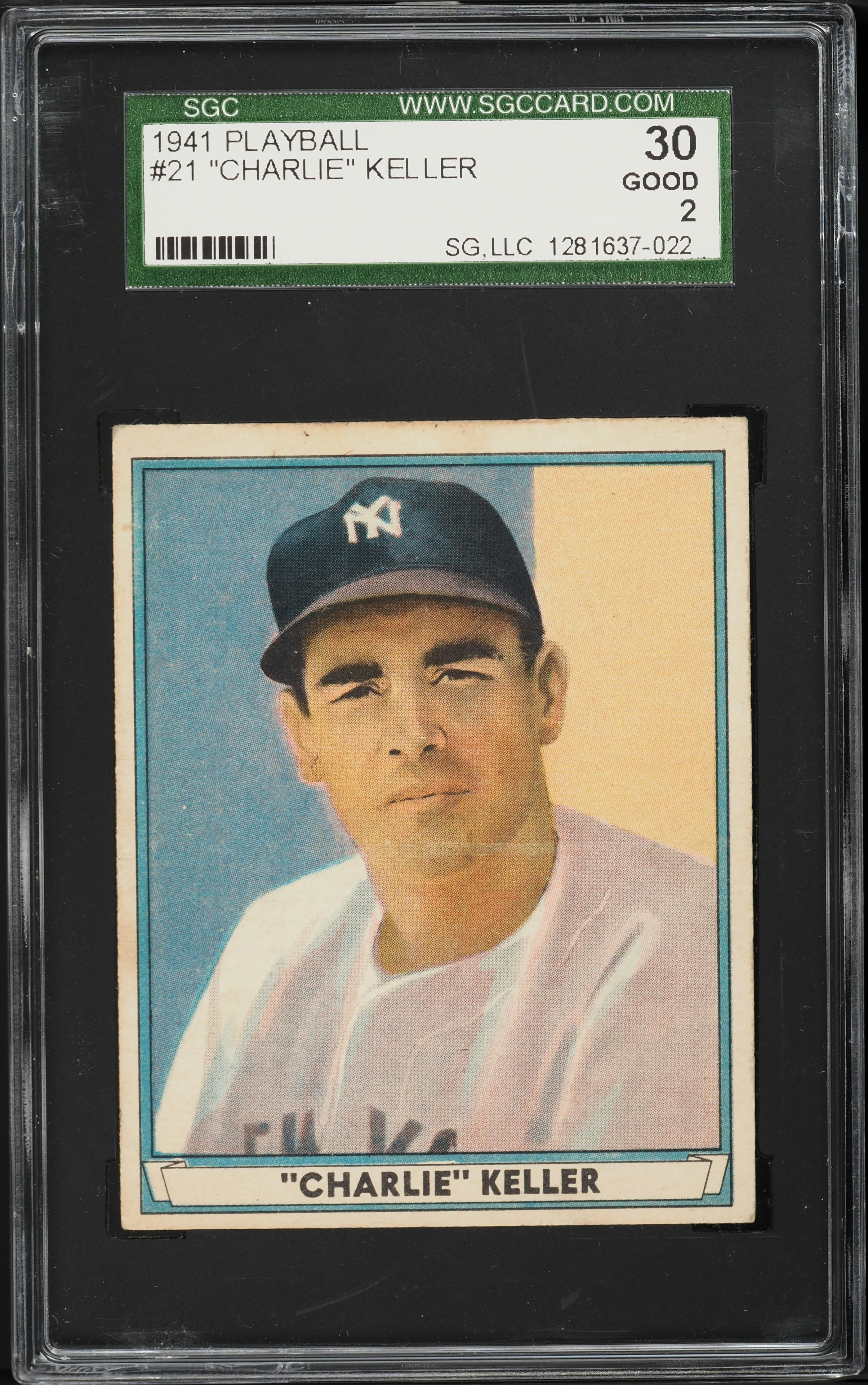 1941 Play Ball Charlie Keller #21 SGC 2 GD