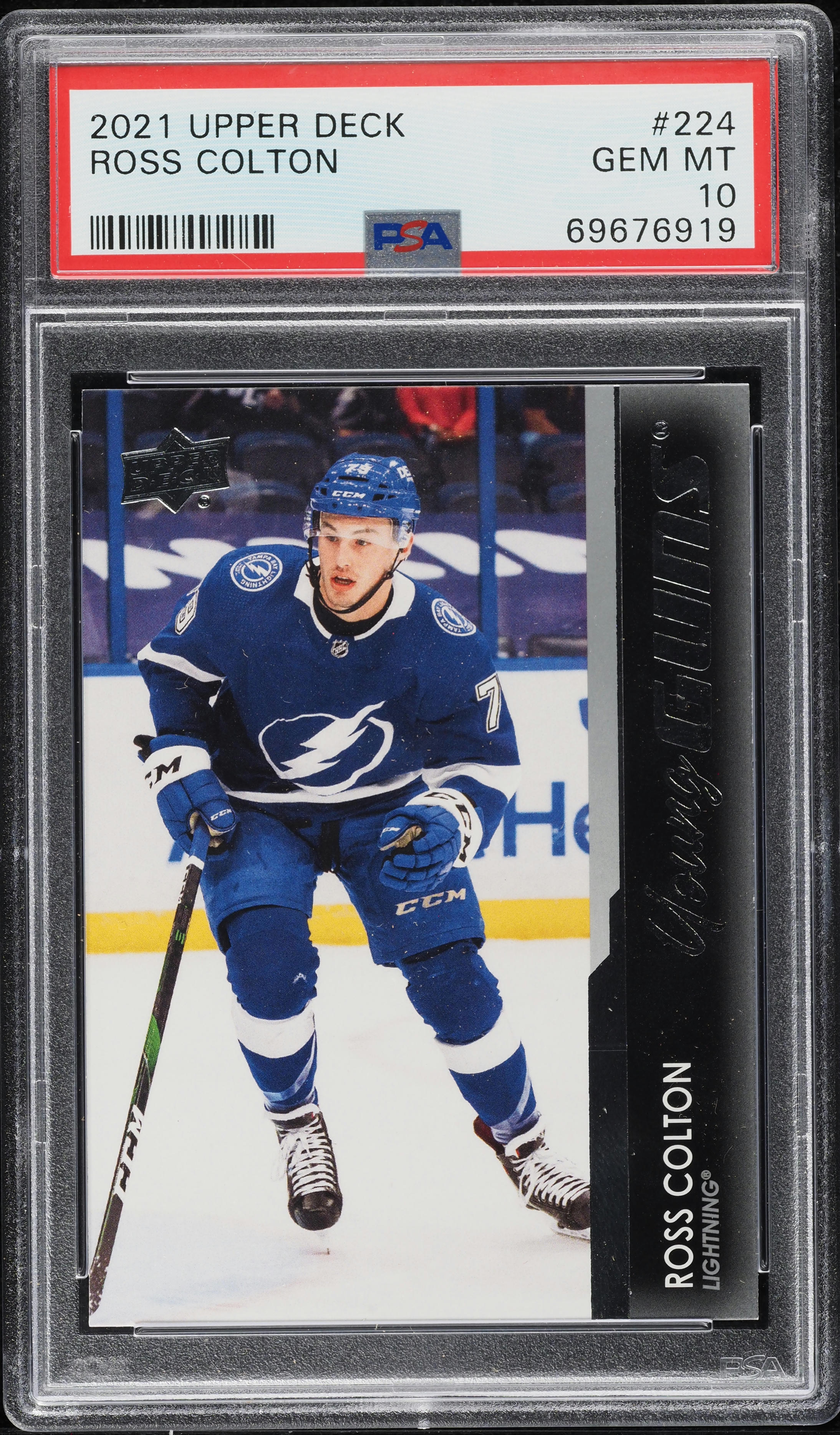 2021 Upper Deck Young Guns Ross Colton ROOKIE #224 PSA 10 GEM MINT