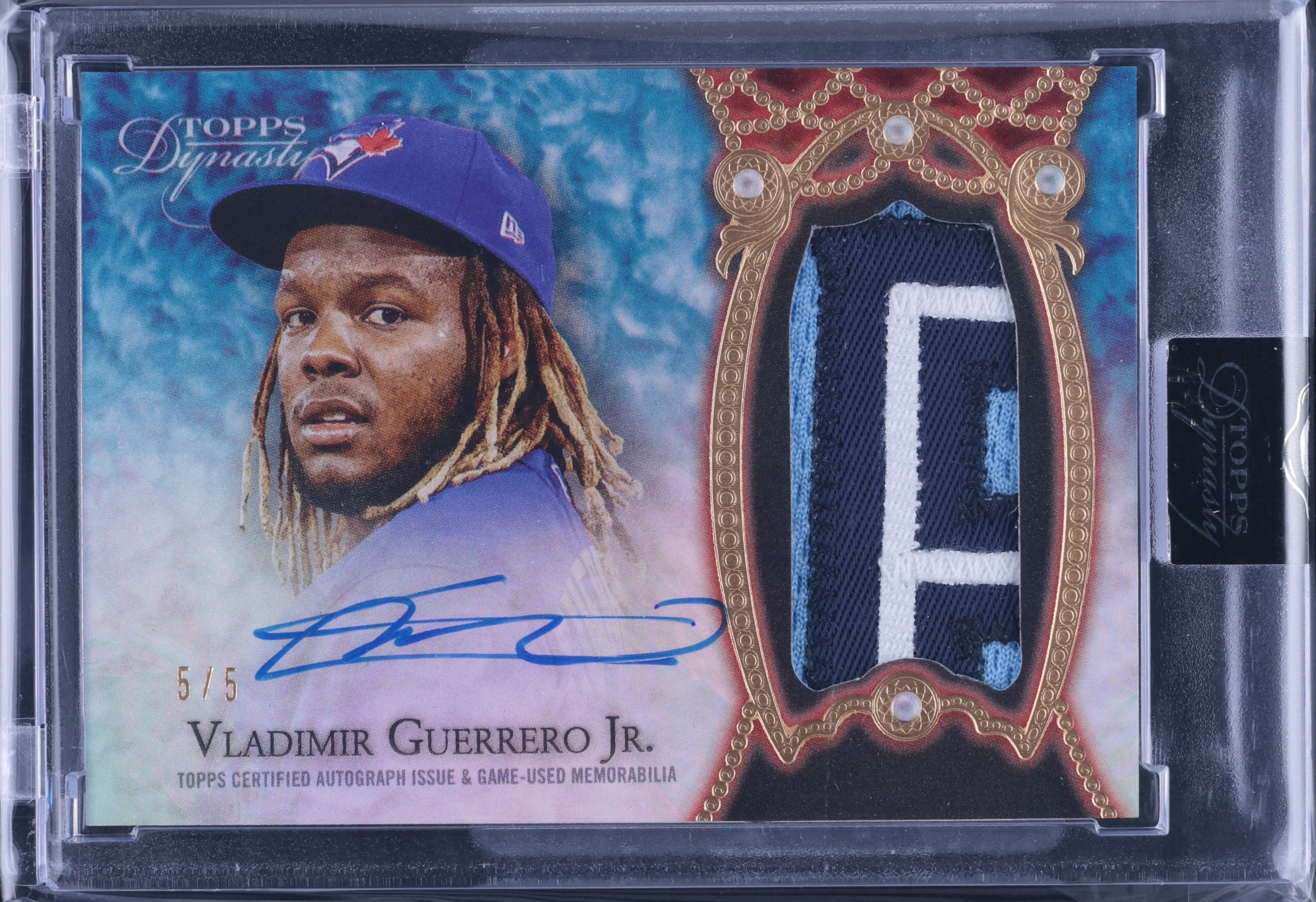 2022 Topps Dynasty Black Vladimir Guerrero Jr. PATCH AUTO 5/5 #DAP