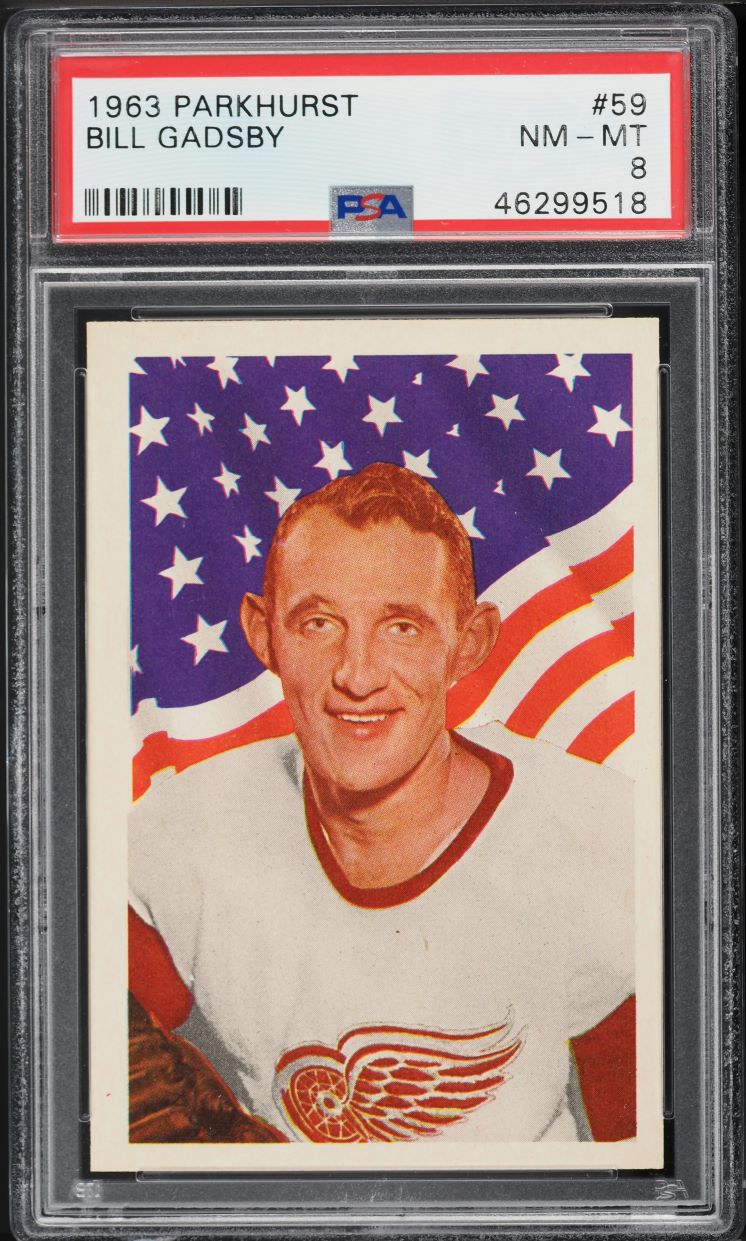 1963 Parkhurst Bill Gadsby #59 PSA 8 NM-MT