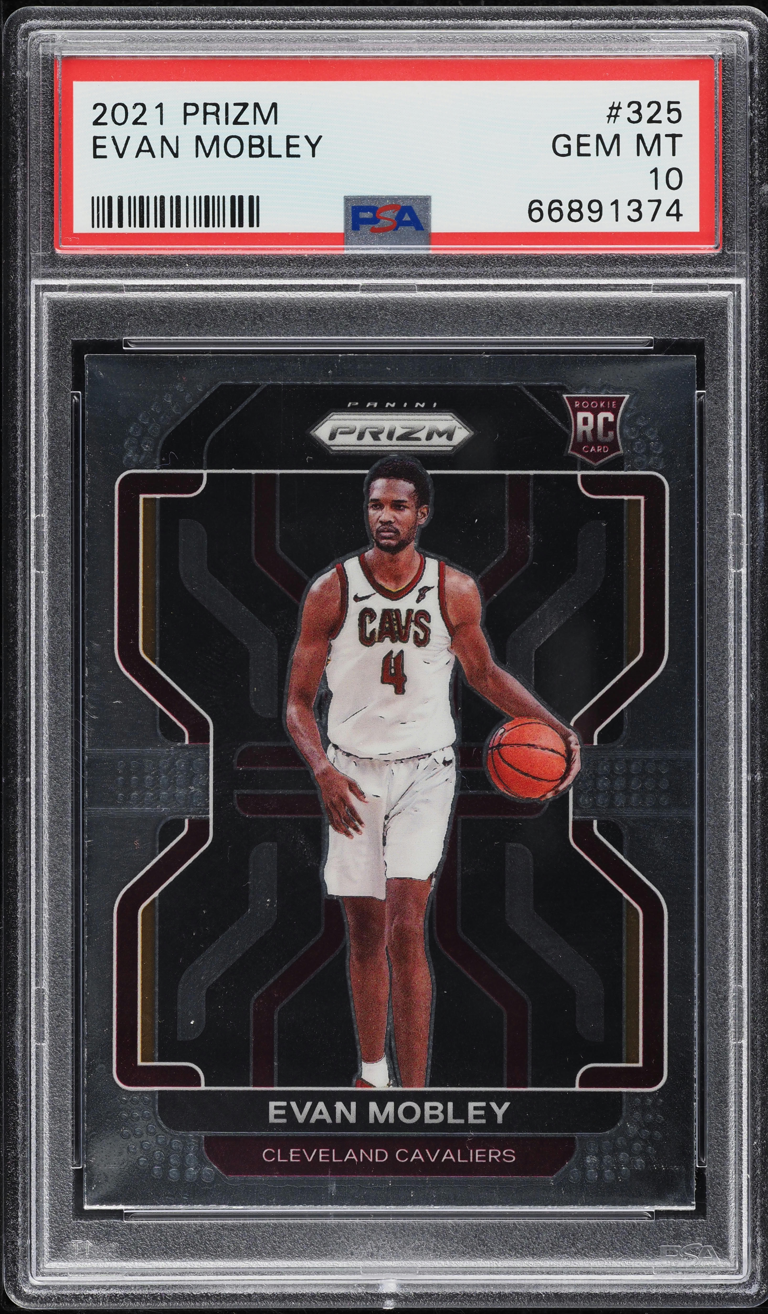 2021 Panini Prizm Evan Mobley ROOKIE #325 PSA 10 GEM MINT on