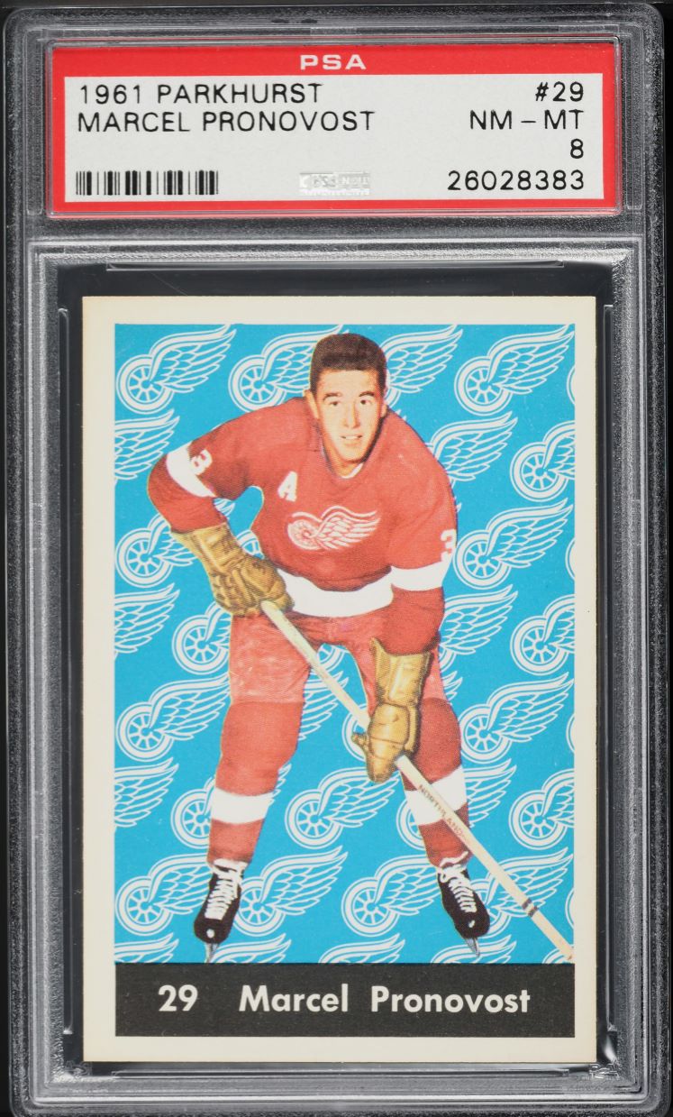 1961 Parkhurst Marcel Pronovost #29 PSA 8 NM-MT