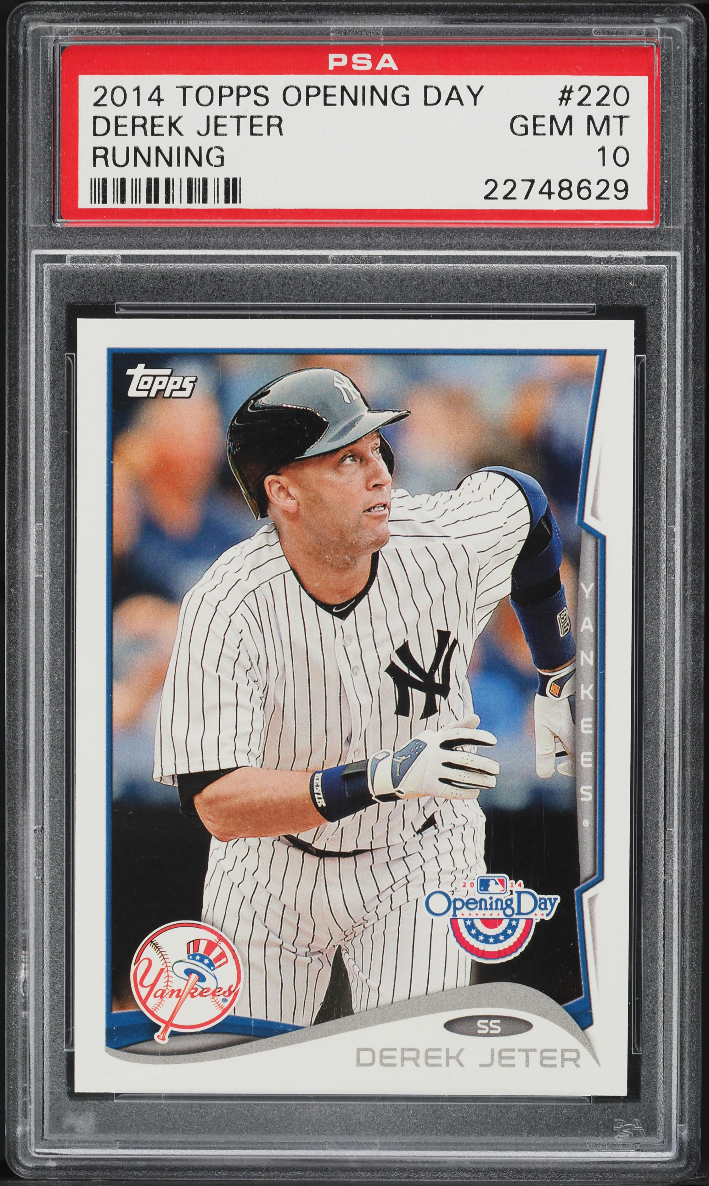 2014 Topps Opening Day Running Derek Jeter #220 PSA 10 GEM MINT