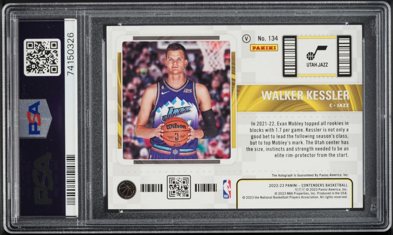 2022 Panini Contenders Variation Walker Kessler ROOKIE AUTO #134