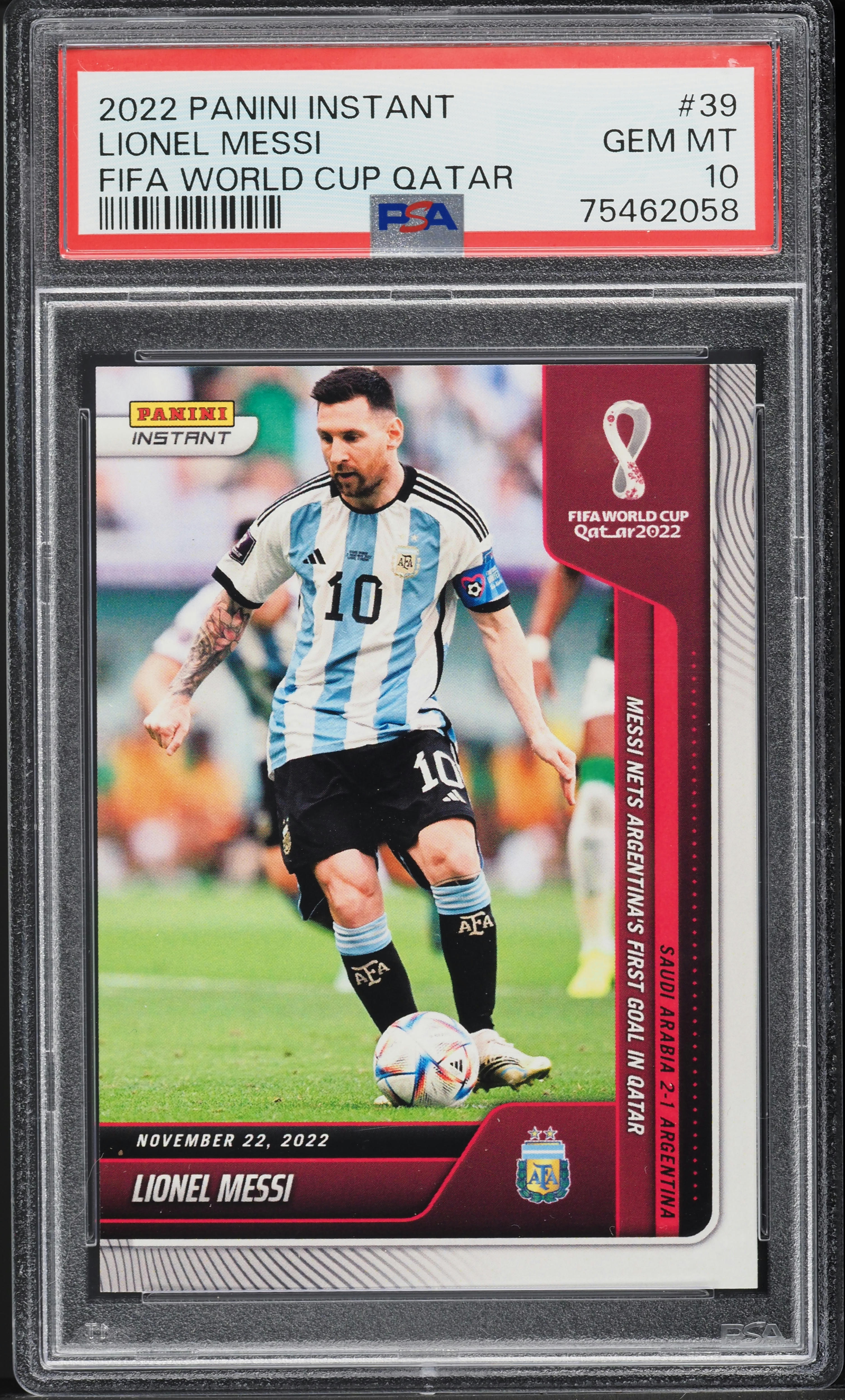Timbres Qatar 2022 – Lionel Messi – 1 Feuille Complète Perforée – NEUVE**