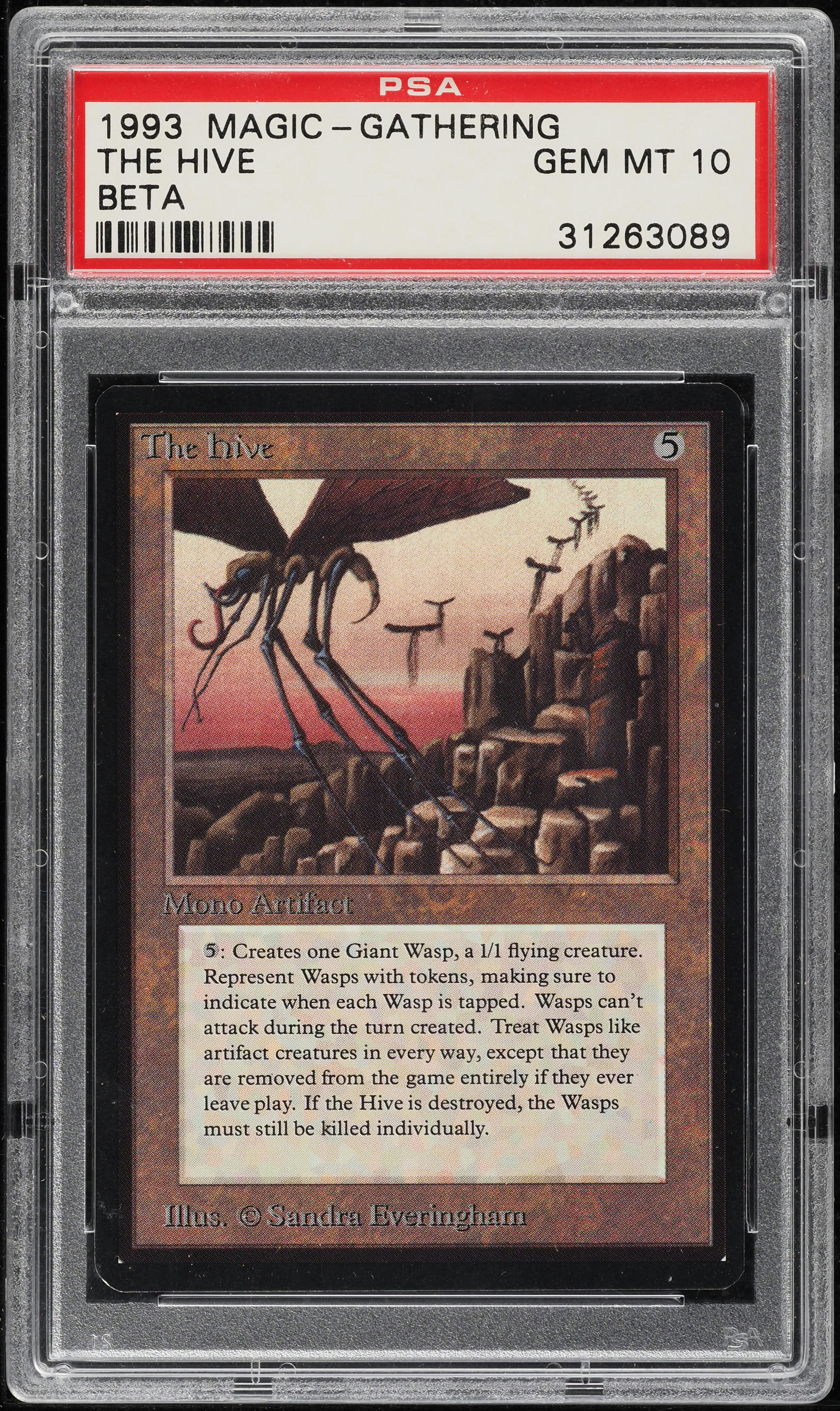 1993 Magic The Gathering MTG Beta Rare The Hive PSA 10 GEM MINT