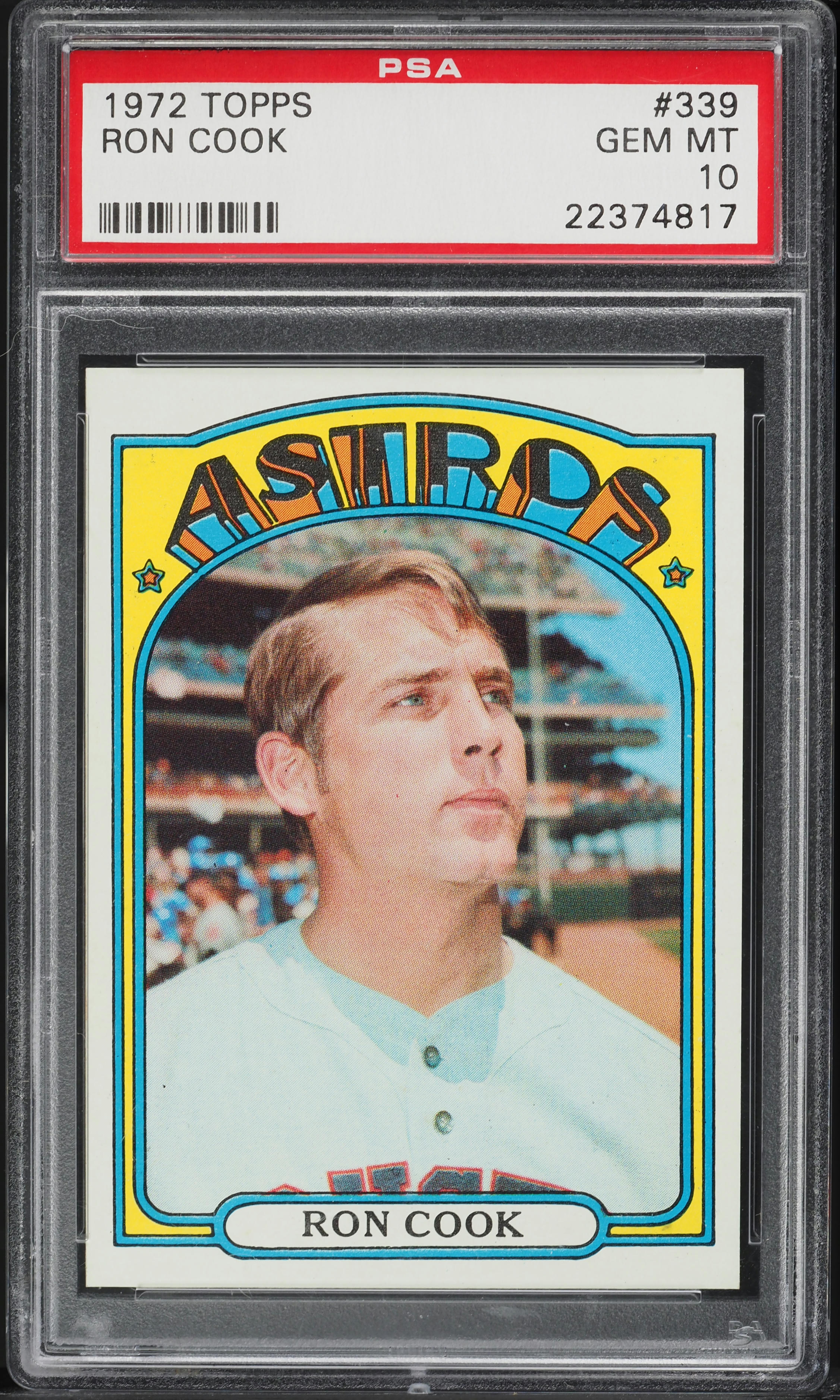 1972 Topps Ron Cook #339 PSA 10 GEM MINT