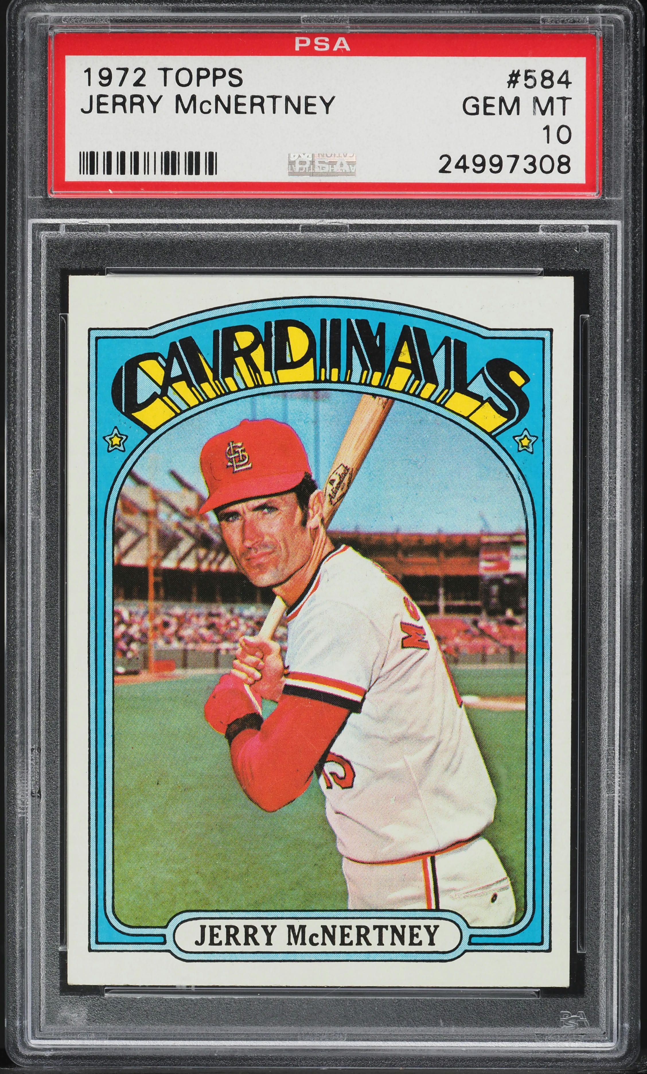 1972 Topps Jerry McNertney #584 PSA 10 GEM MINT