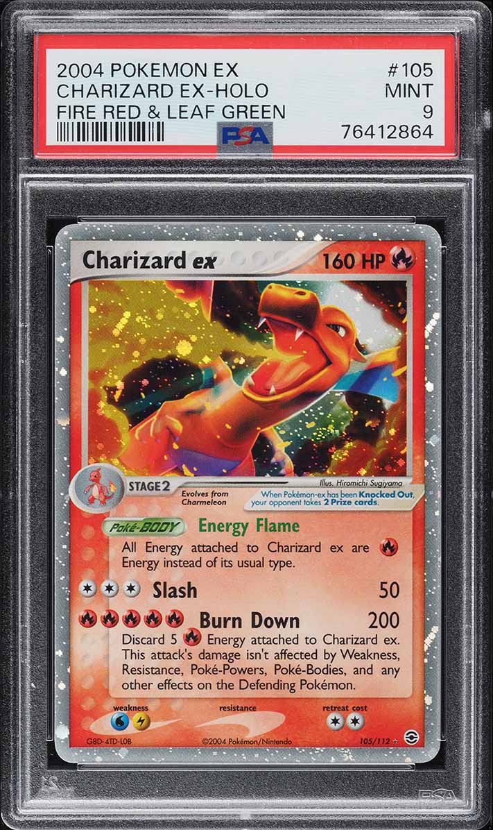 2004 Pokemon EX Fire Red Leaf Green Holo Charizard ex #105 PSA 9