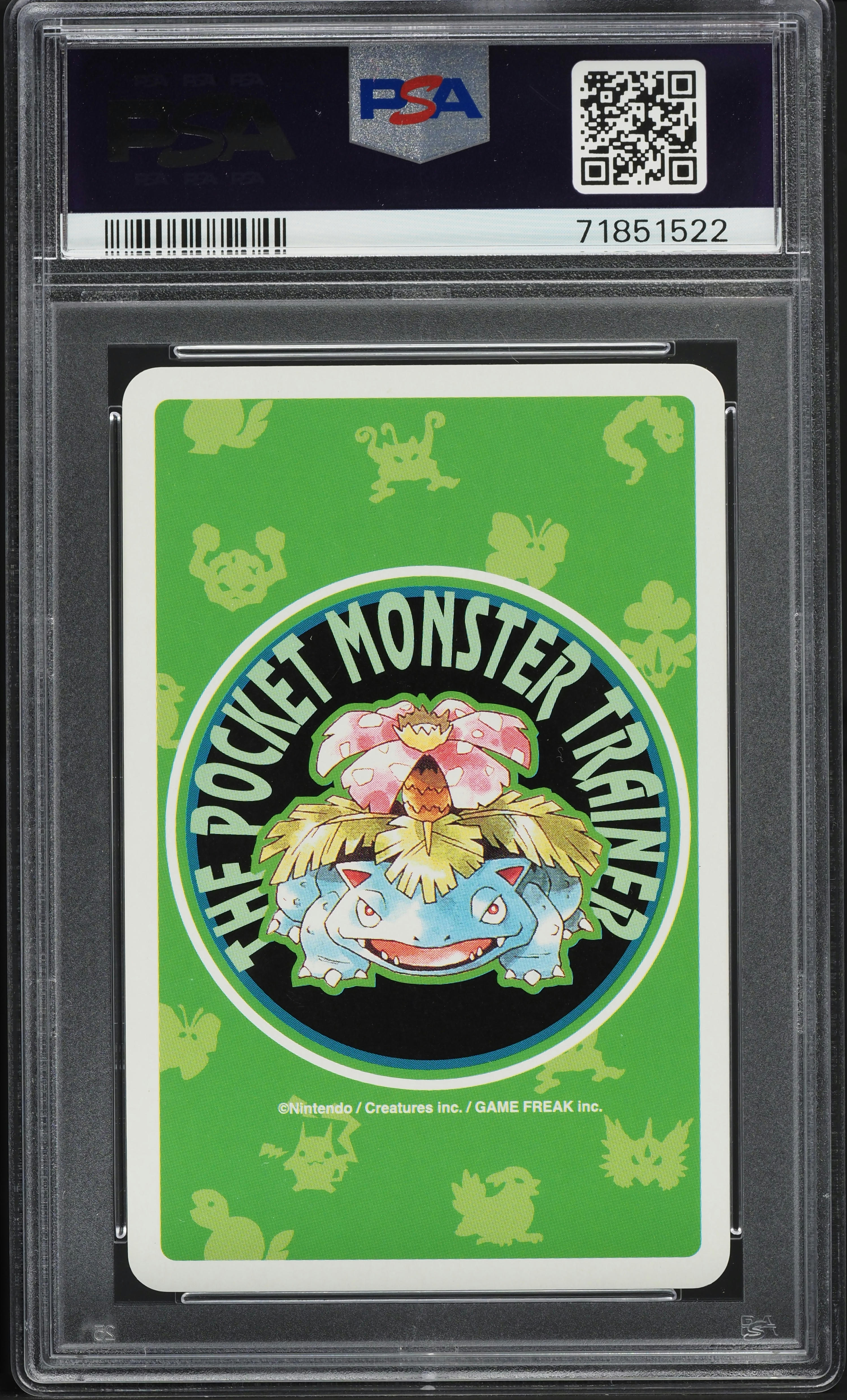 1996 Pokemon Japanese Green Version Playing Cards 9 Of Spades