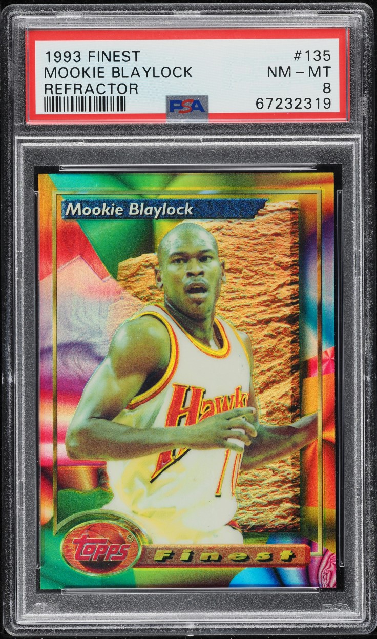 1993 Finest Refractor Mookie Blaylock #135 PSA 8 NM-MT