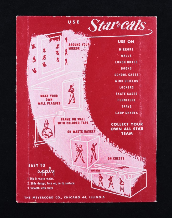1952 Star-Cal Decal Type-1 Dutch Leonard #80B MBA AUTH