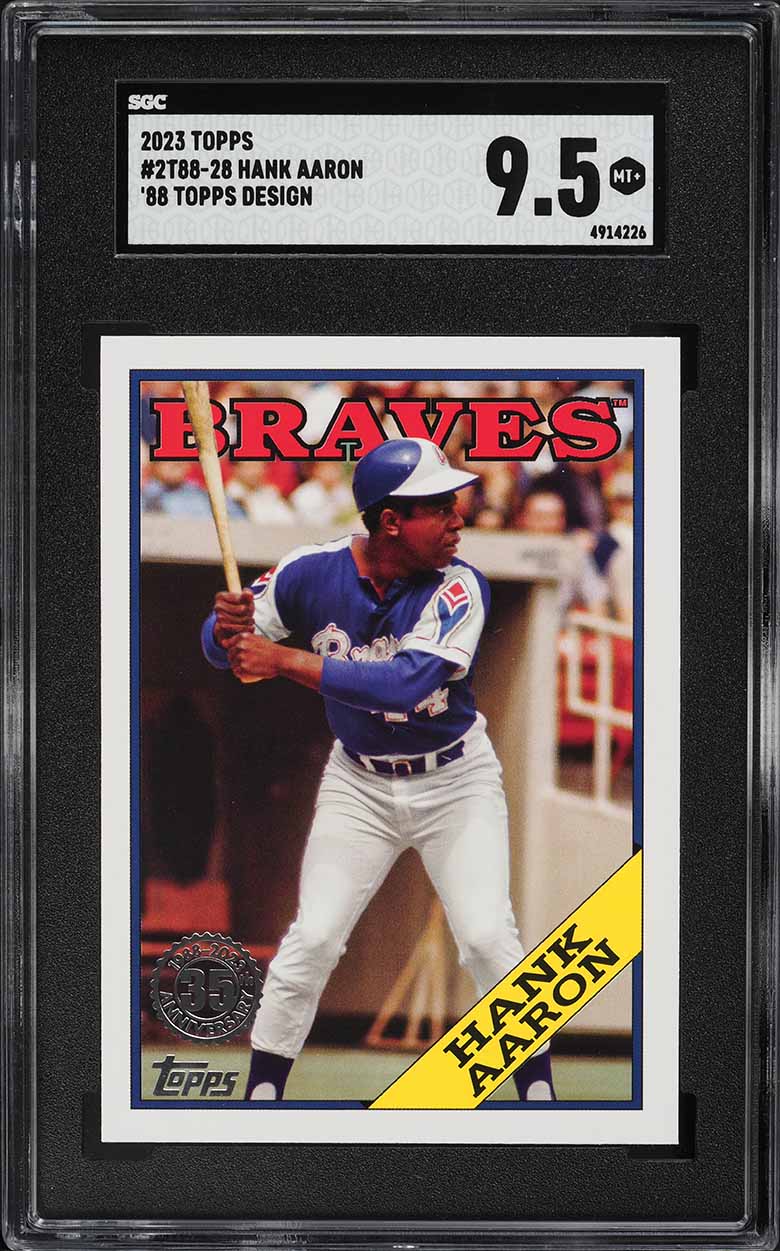 2023 Topps '88 Design Hank Aaron #2T88-28 SGC 9.5 MINT+