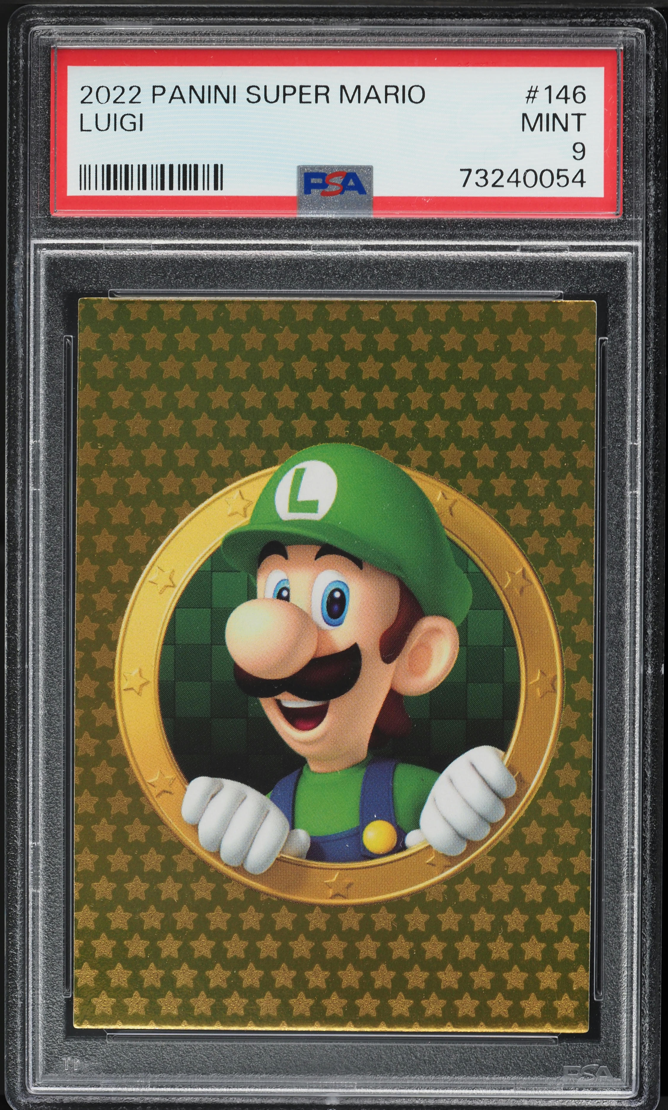 2022 Panini Super Mario Luigi Charles Martinet AUTO DNA 10 #146