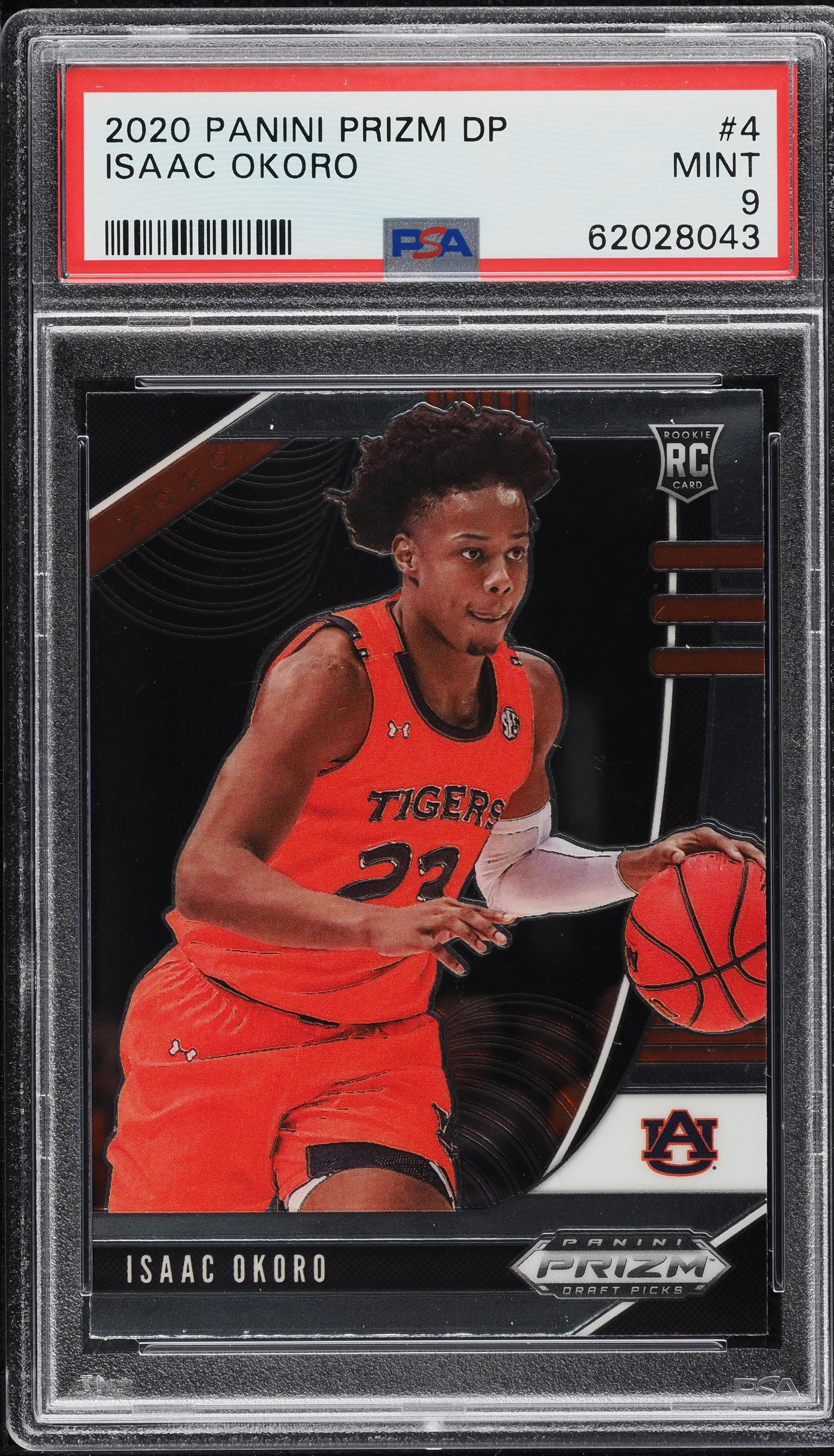 2020 Panini Prizm Draft Picks Isaac Okoro ROOKIE #4 PSA 9 MINT