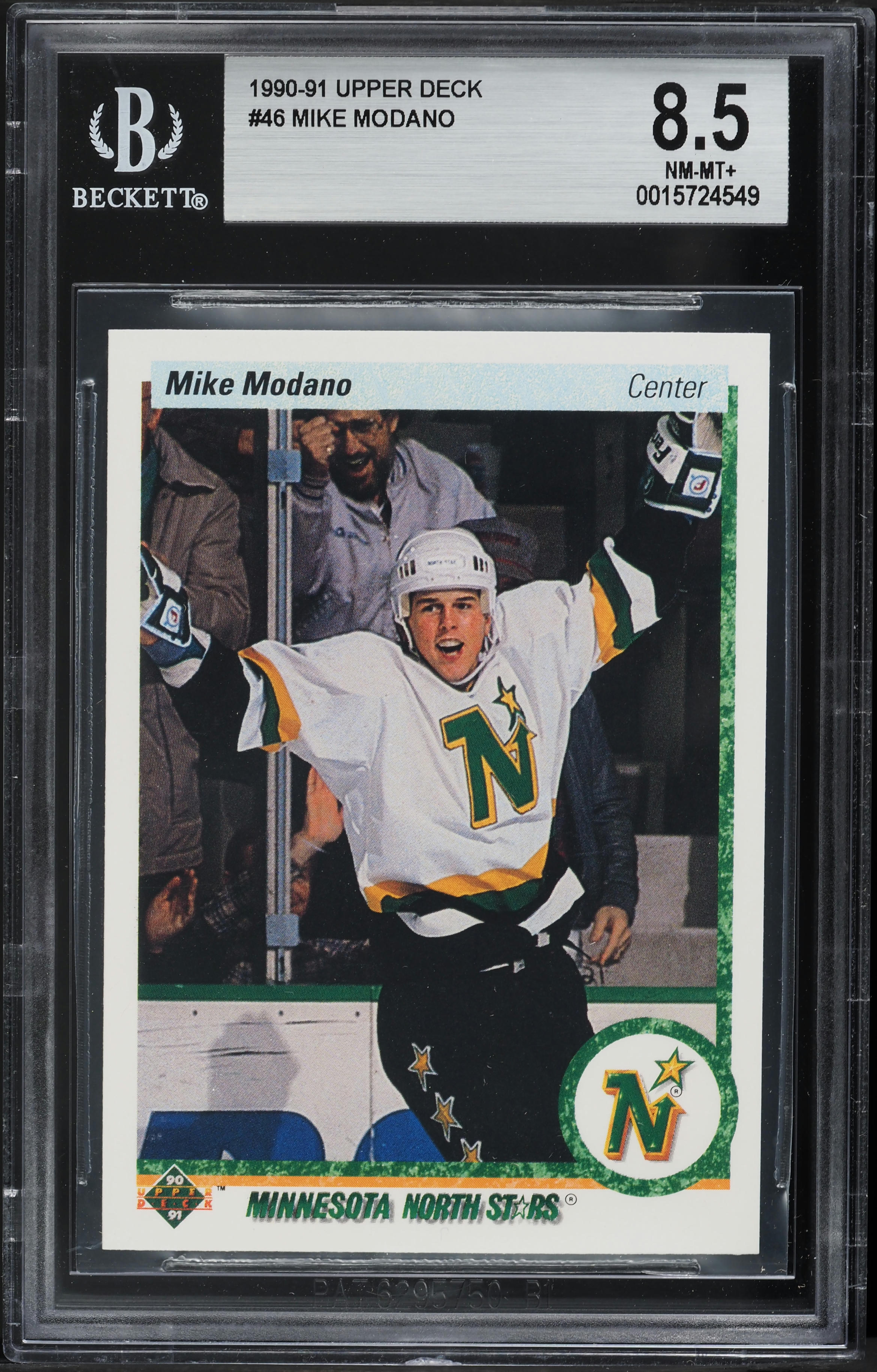 1990 Upper Deck Mike Modano ROOKIE #46 BGS 8.5 NM-MT+