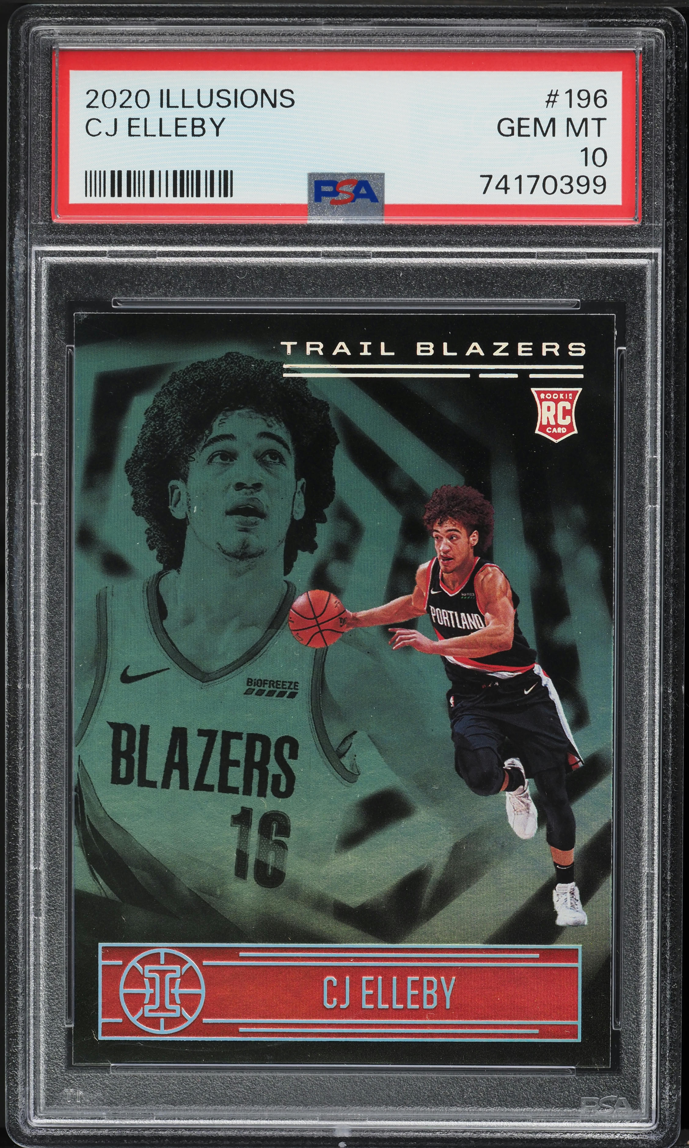 2020 Panini Illusions CJ Elleby ROOKIE #196 PSA 10 GEM MINT