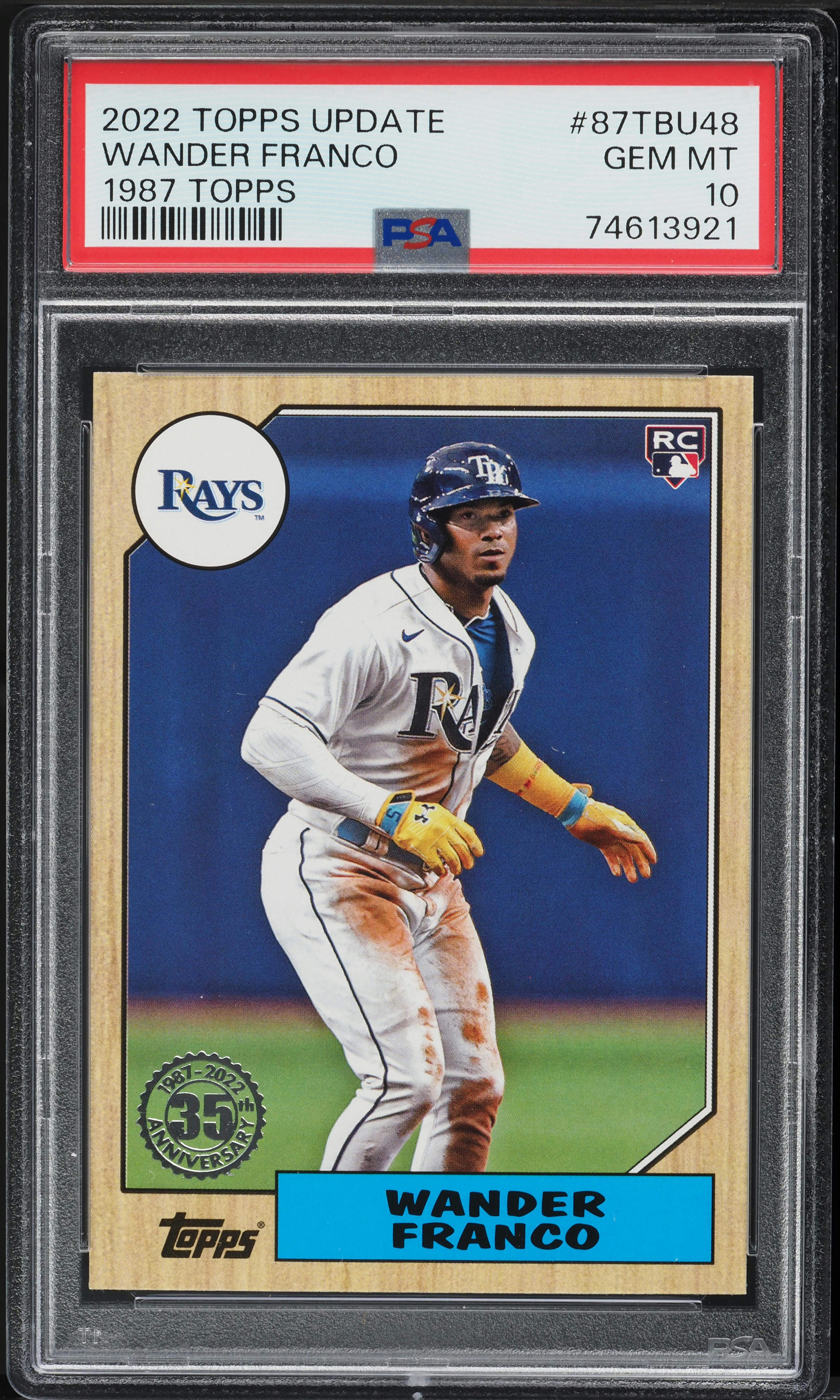 2022 Topps Update '87 Wander Franco ROOKIE #87TBU-48 PSA 10 GEM