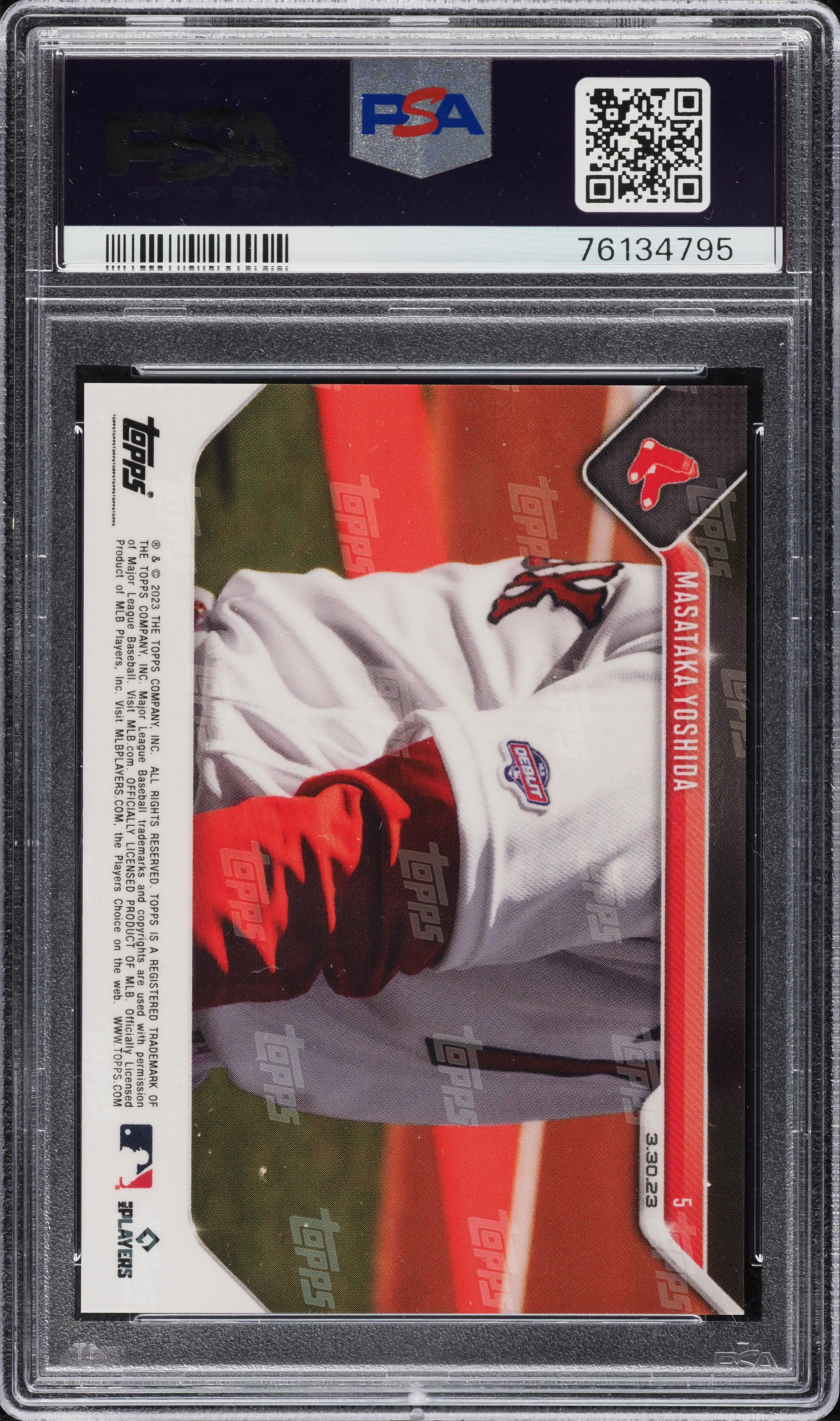 2023 Topps Now Blue Masataka Yoshida ROOKIE 49/49 #5 PSA 10 GEM