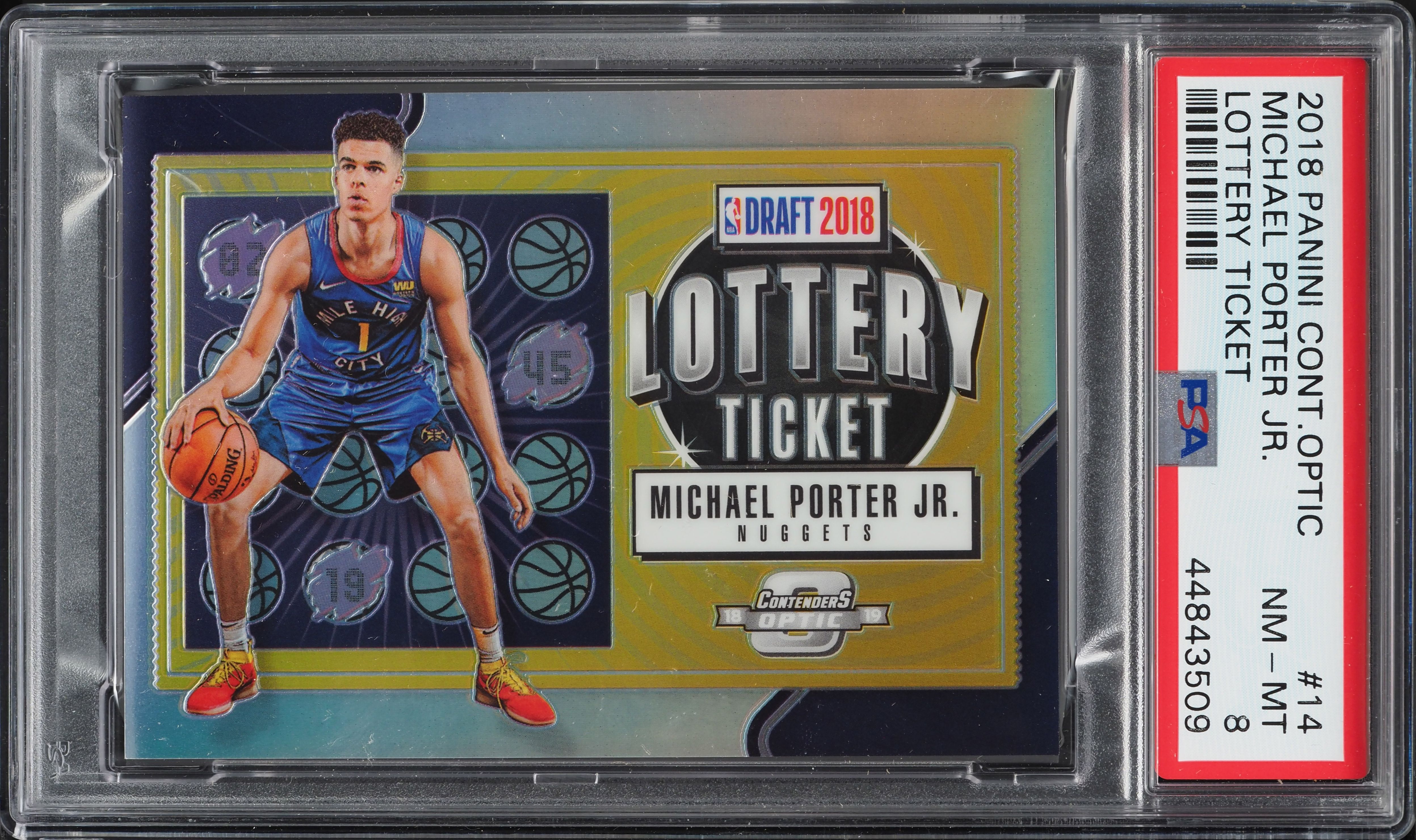 2018 Panini Contenders Optic Lottery Ticket Michael Porter Jr 2018 Panini Contenders Optic Lottery Ticket Michael Porter Jr