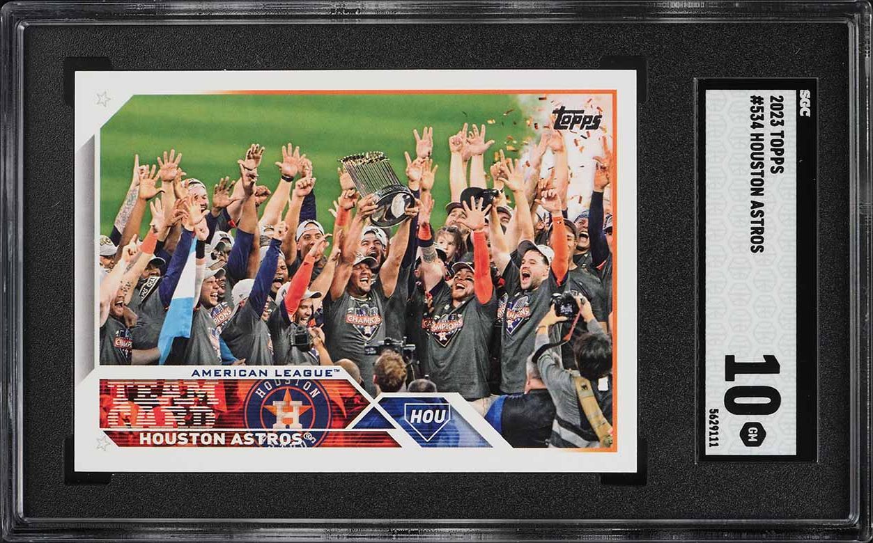 2023 Topps Houston Astros #534 SGC 10 GEM MINT